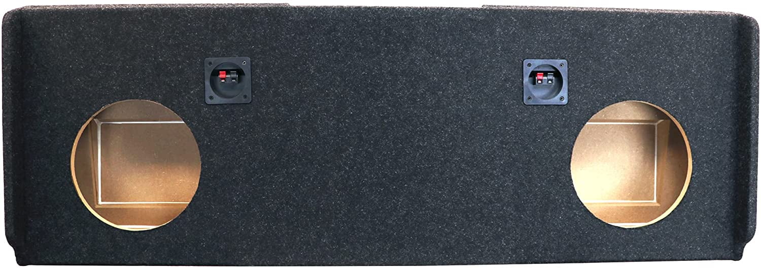 Atrend - Bbox A182-12CPA Dual 12” Sealed Subwoofer Enclosure Fits 2007-2013 Chevrolet/GMC Silverado/Sierra Crew cab, Black