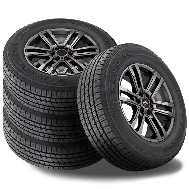 Pair of 2 Bridgestone Dueler H/L Alenza P275/55R20 111S Tires, All Season, 65000 Mile BR 053967 / 275/55/20 / 2755520 Fits: 2018 Chevrolet Silverado 1500 High Country, 2014-16 Chevrolet Silverado 1500 High Country