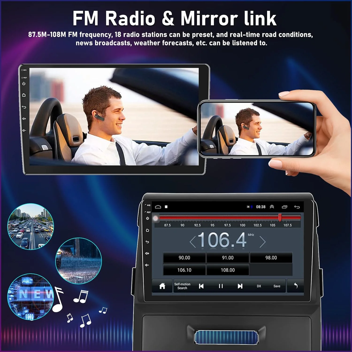 THONZER Car Stereo Radio for Ford F150 F-150 2009 2010 2011 2012, 9 inch Touchscreen Radio+ Camera