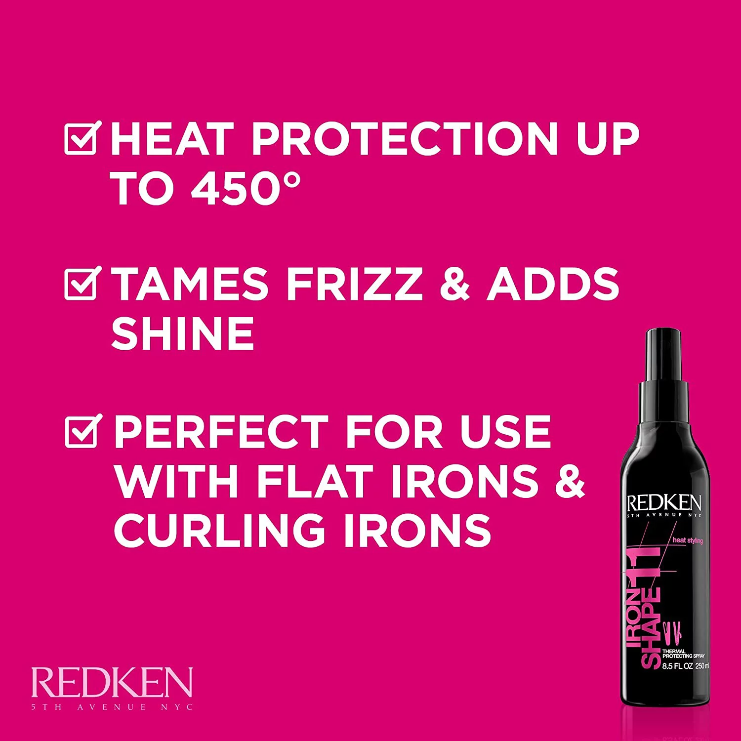 3 Pack - Redken Iron Shape 11 Finishing Thermal Hairspray 8.5 Oz