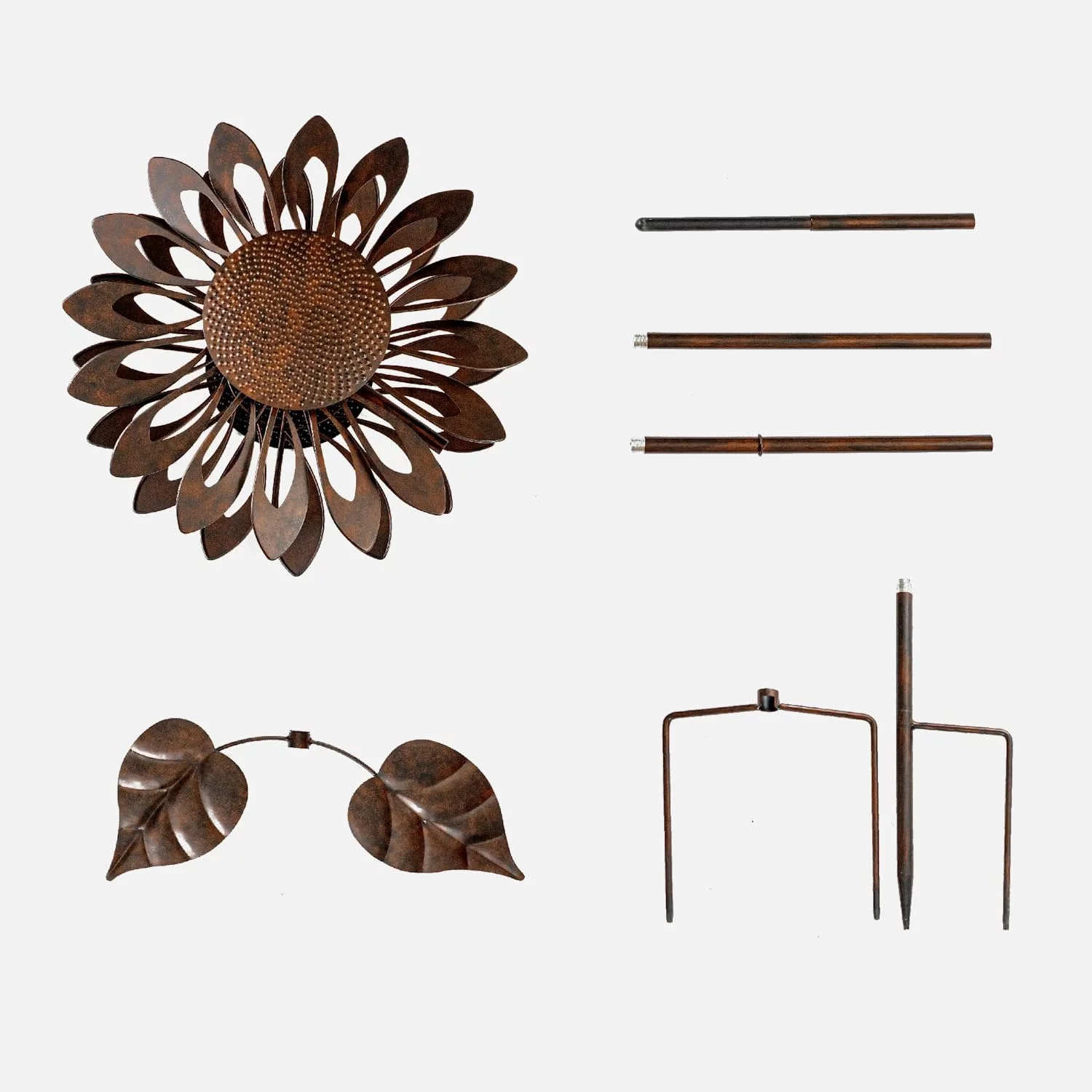 Kinetic Wind Spinners with Stable Stake Metal Garden Spinner with Reflective Painting Unique Lawn Ornament Wind Mill for Outdoor Yard Lawn Garden Decorations