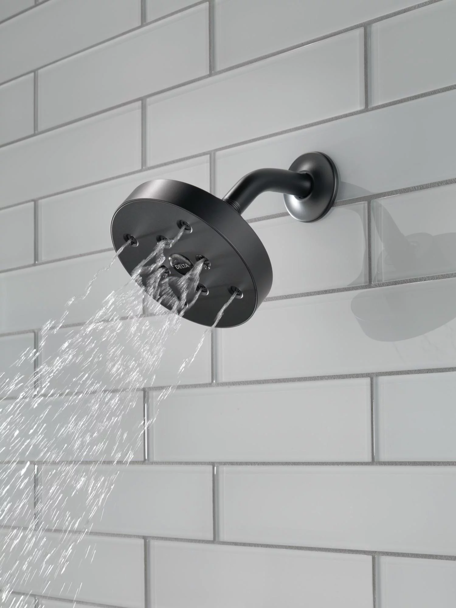 Delta Universal Showering Components Single-Setting Raincan Shower Head in Stainless