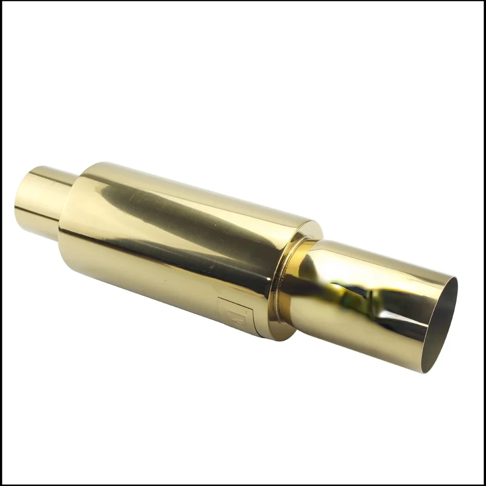 2024 exhaust pipe mufflers tail  High Quality stainless steel Exhaust Systems racing Mufflers 2”2.5”To 3” blue silver