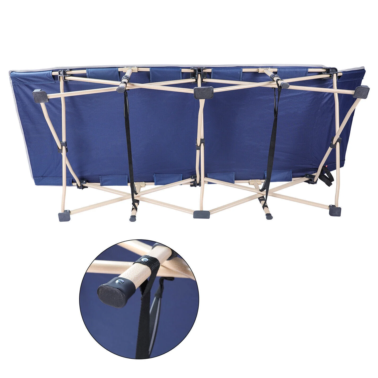 Adult Folding Camping Cots Rollaway Guest Bed Heavy Duty Bed w/ Mattress