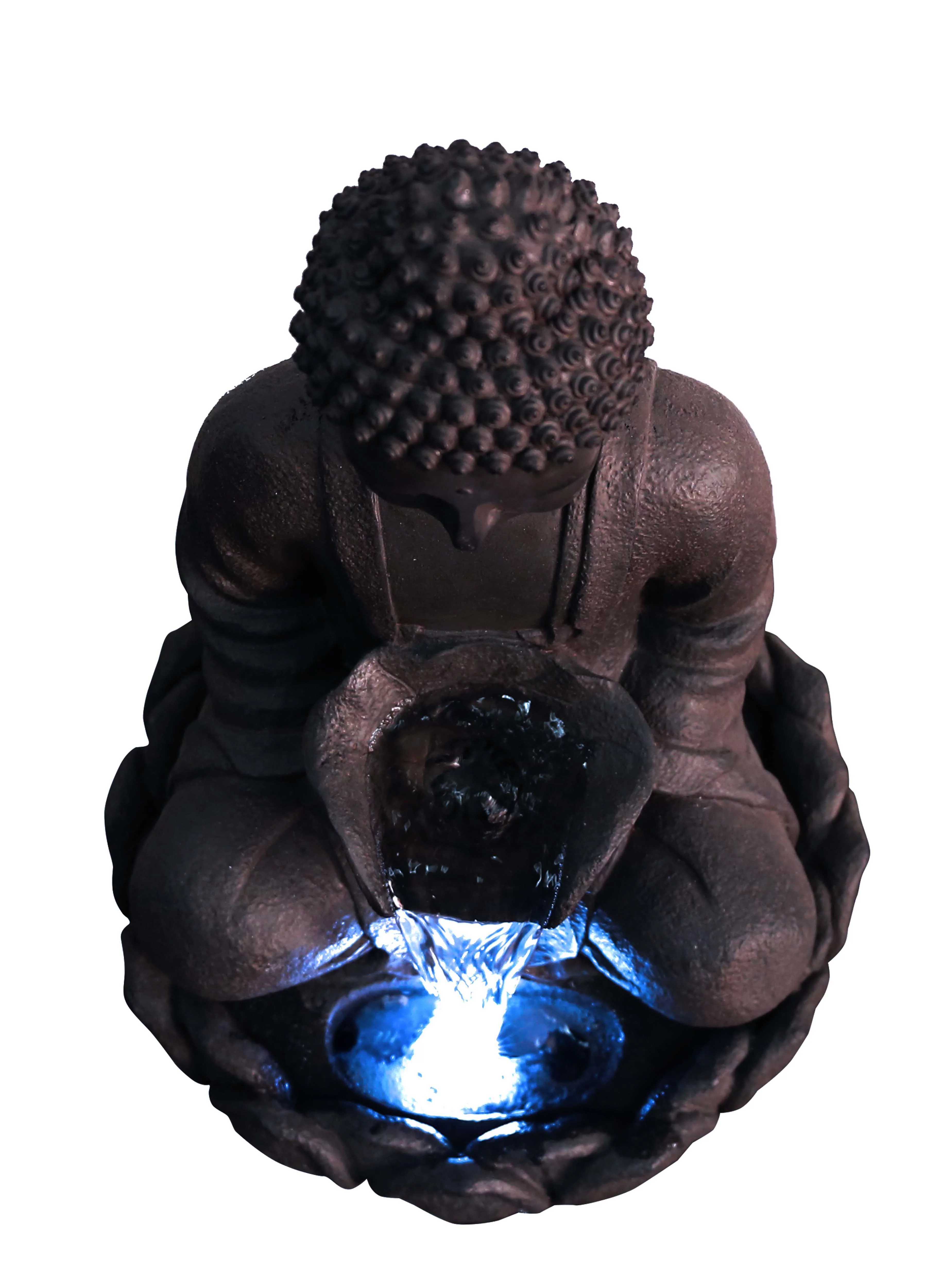 Hi-Line Gift Ltd. Meditating Buddha Fountain with LED