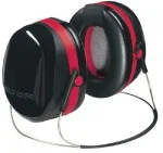Optime 105 Earmuffs, 29 dB NRR, Black/Red, Behind the Head (12 Pack)
