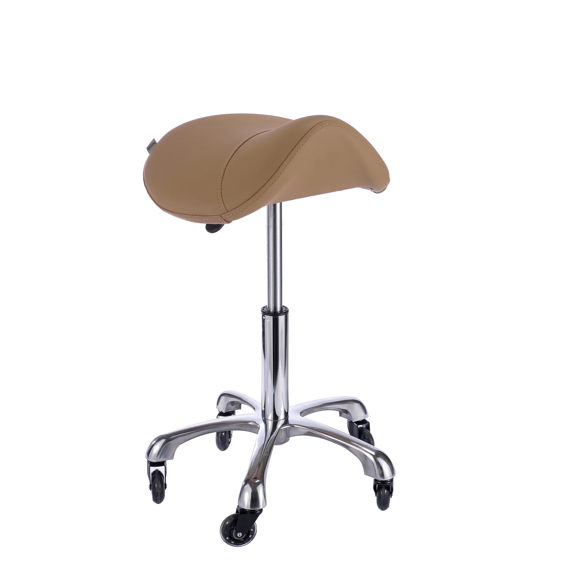 Spa Numa SADDLE Stool with Metal Base - 1010A - Sand