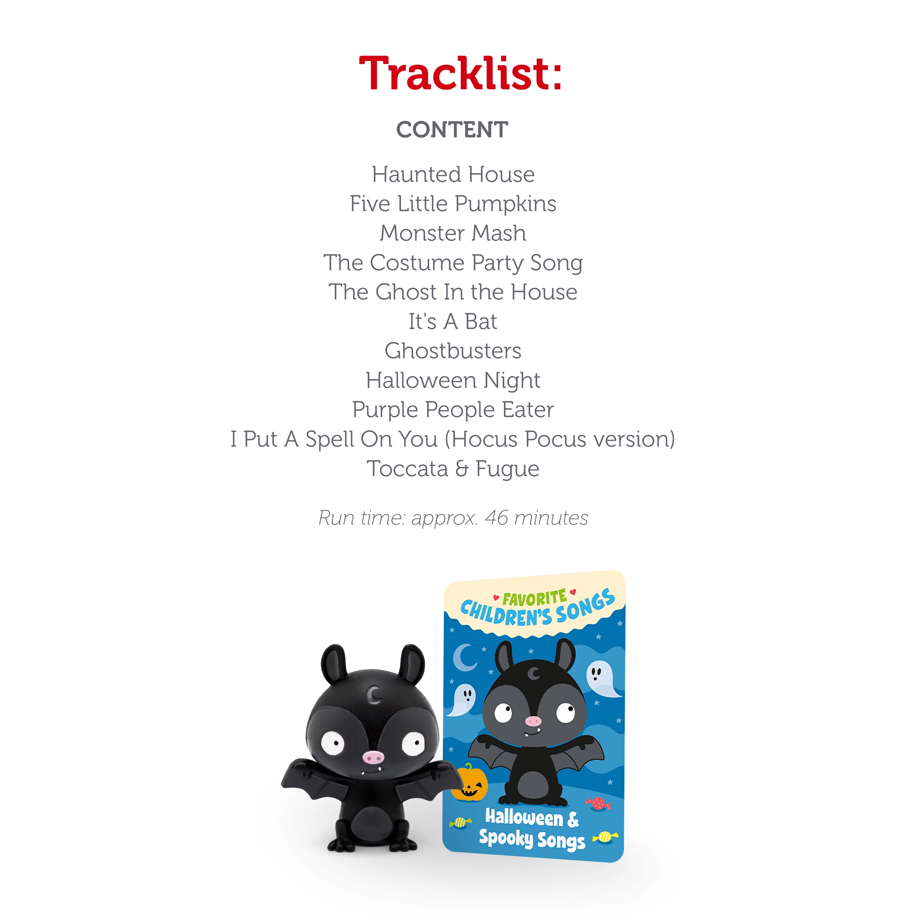 Tonies Halloween Audio Play Figurine with Spooky Songs
