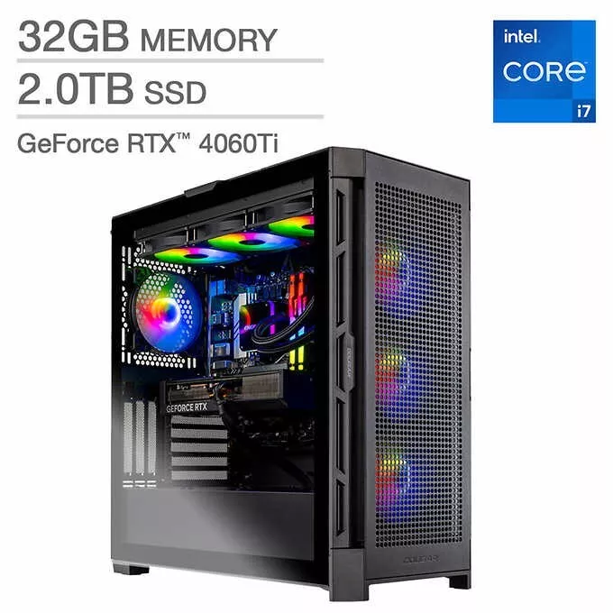 Skytech Blaze 4 Liquid Cooled Gaming Desktop - 14th Gen Intel Core i7-14700F - GeForce RTX 4060Ti - Windows 11