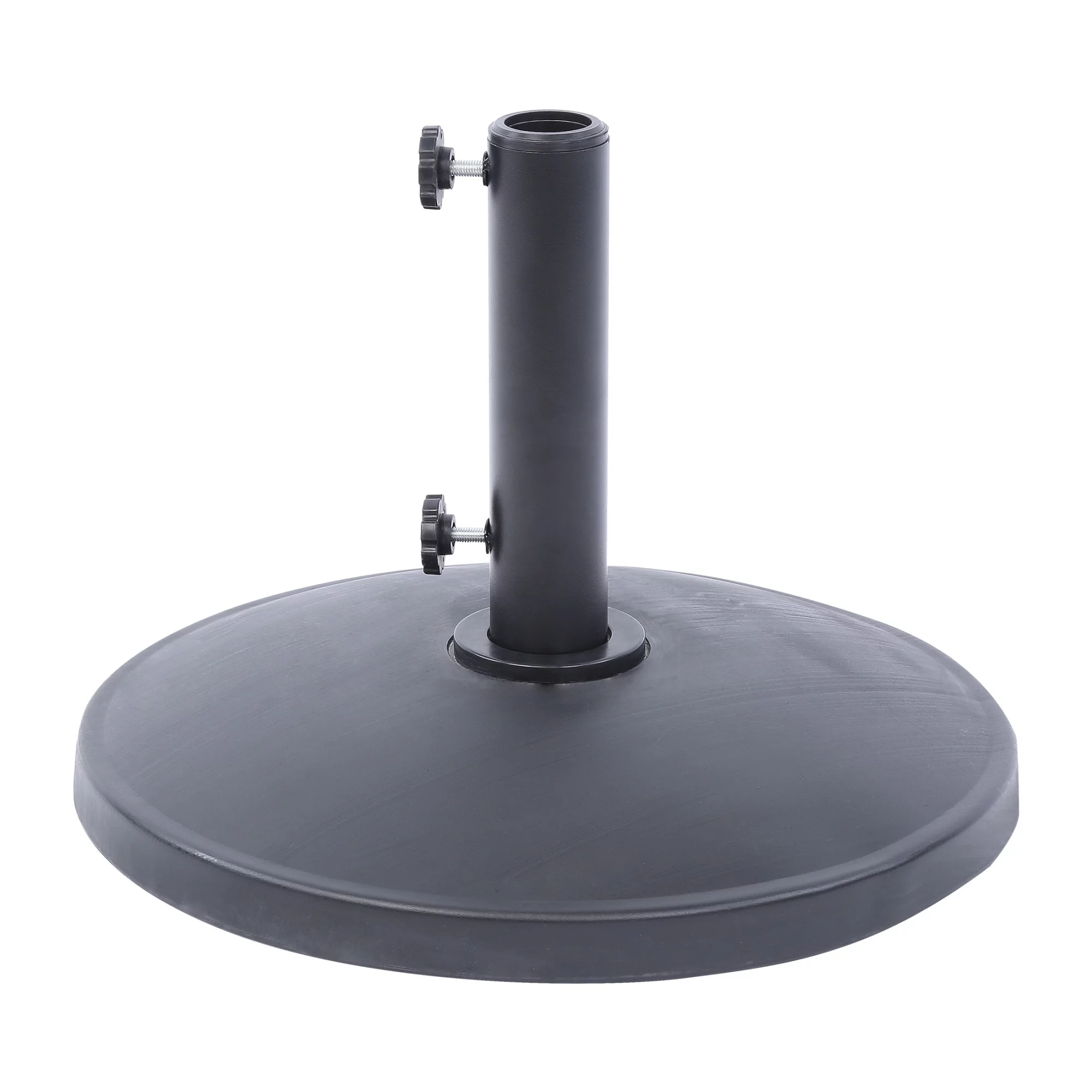 Westin Outdoor Round Resin Concrete Umbrella Base Weight, Black