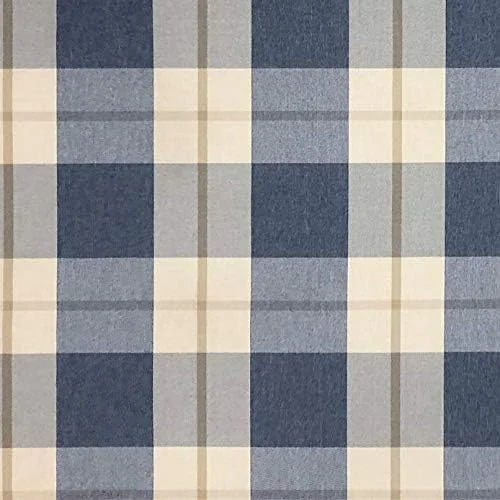 RSH Décor Indoor Outdoor Tufted Back Chair Cushion, Choose Color (Branson Lapis Blue)