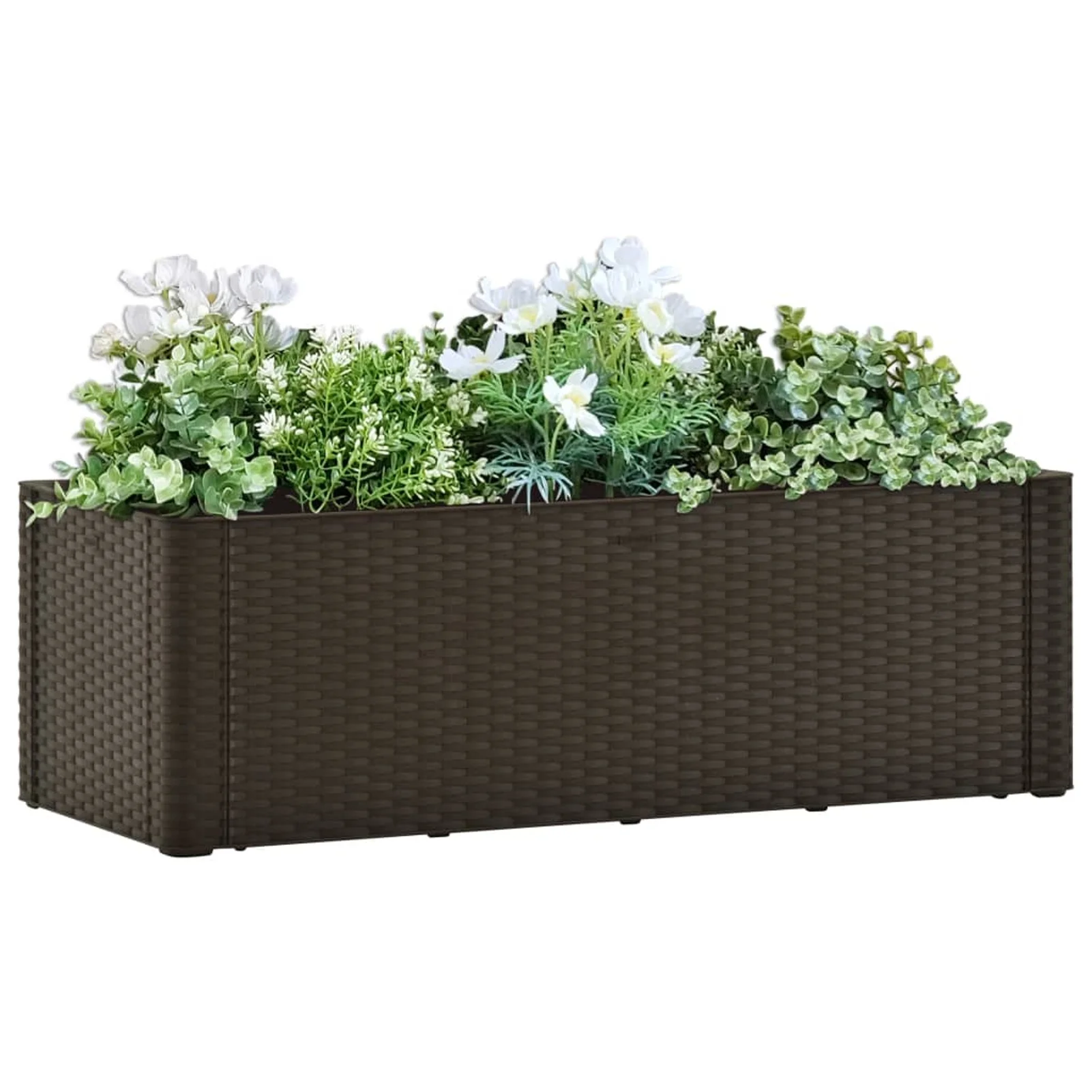 Dcenta Garden Raised Bed with Self Watering System Mocha 39.4