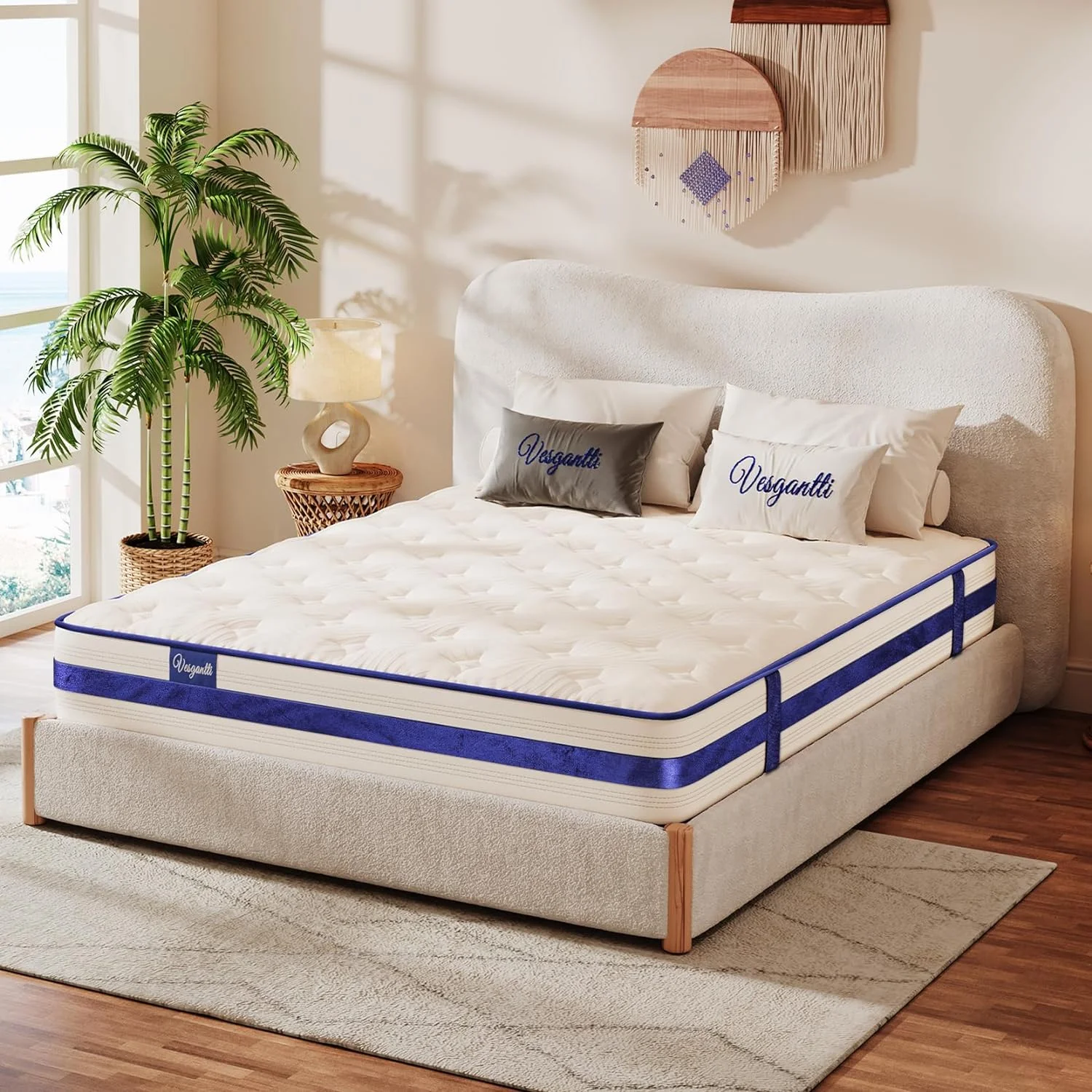 YUMIAO Full Mattress, 10 Inch Hybrid Innerspring Mattress with Memory Foam, Support & Pressure Relief, Medium Firm Feel Mattress in a Box (54x75x10 Inches, Full Size)