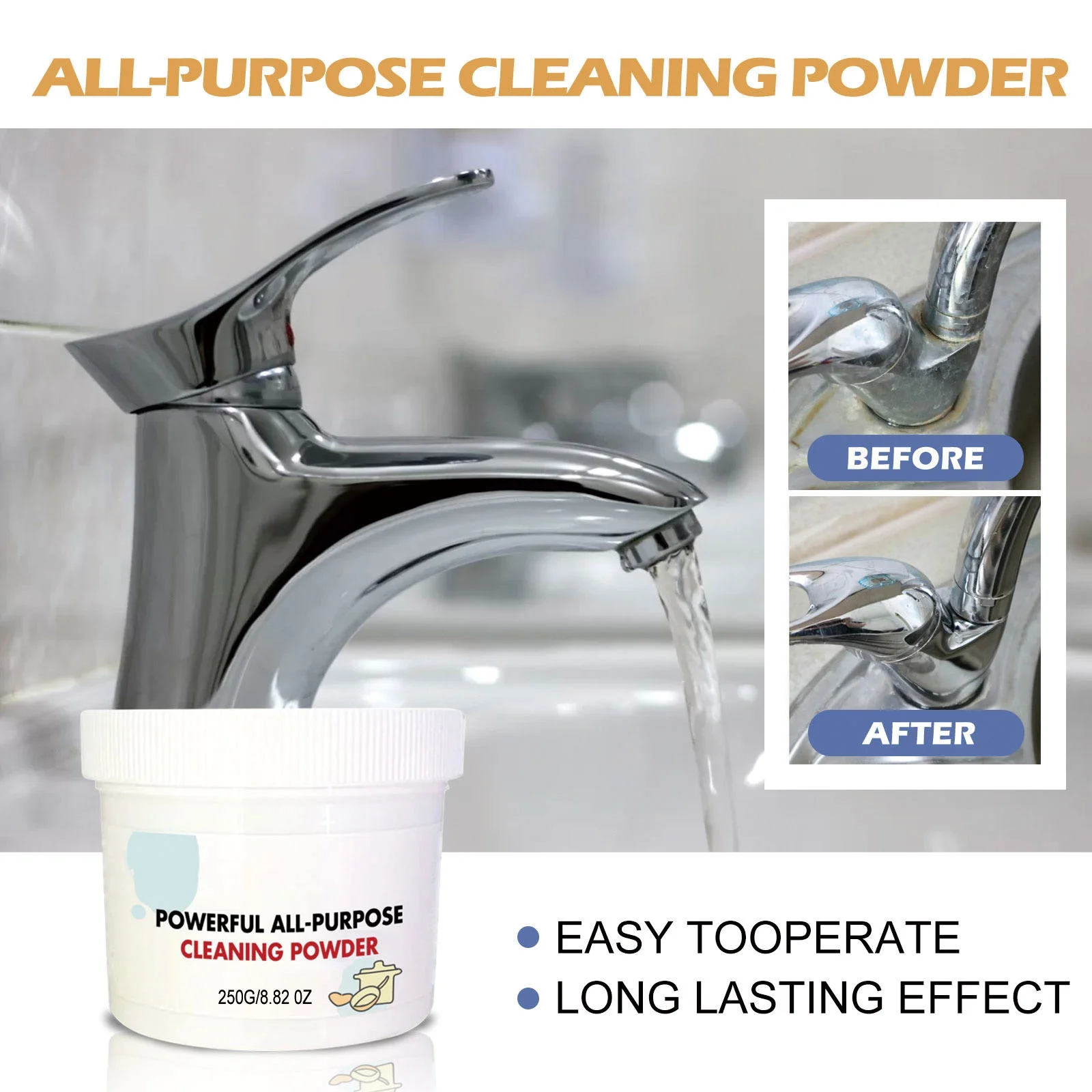 Powder Super-Clean Active Cleaner, Cleaner Powder, 3-In-One All Purpose Cleaner Powder & Degreaser Powder, All Purpose Cleaner Powder (3.88oz+8.82oz)
