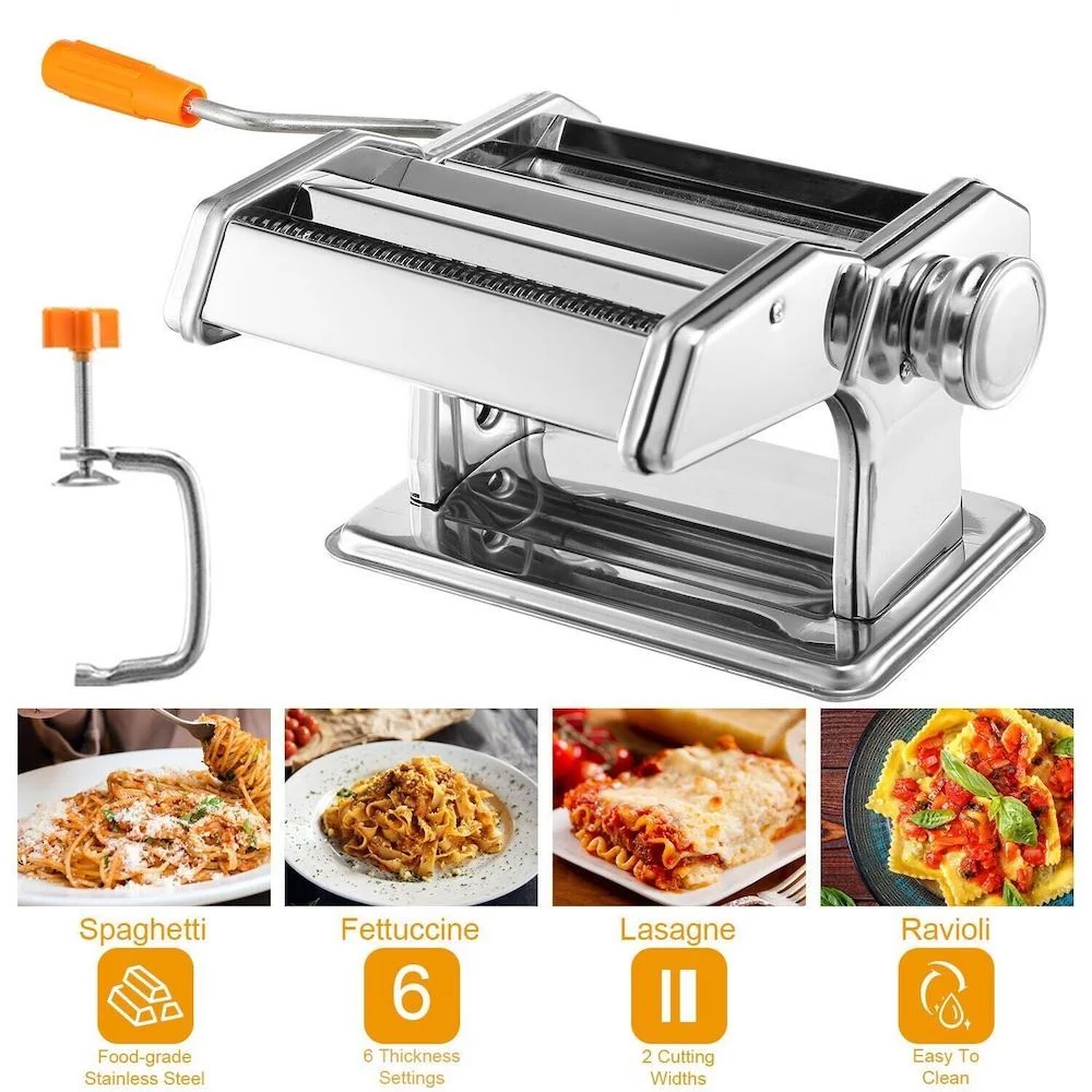 New Pasta Lasagna Spaghetti Tagliatelle Ravioli Maker Roller Machine