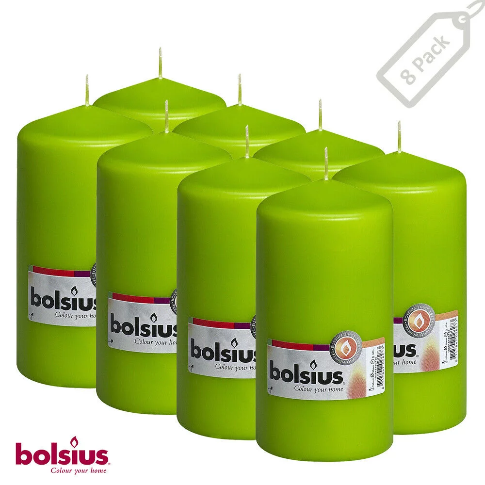 Bolsius Lime Green 3 X 6