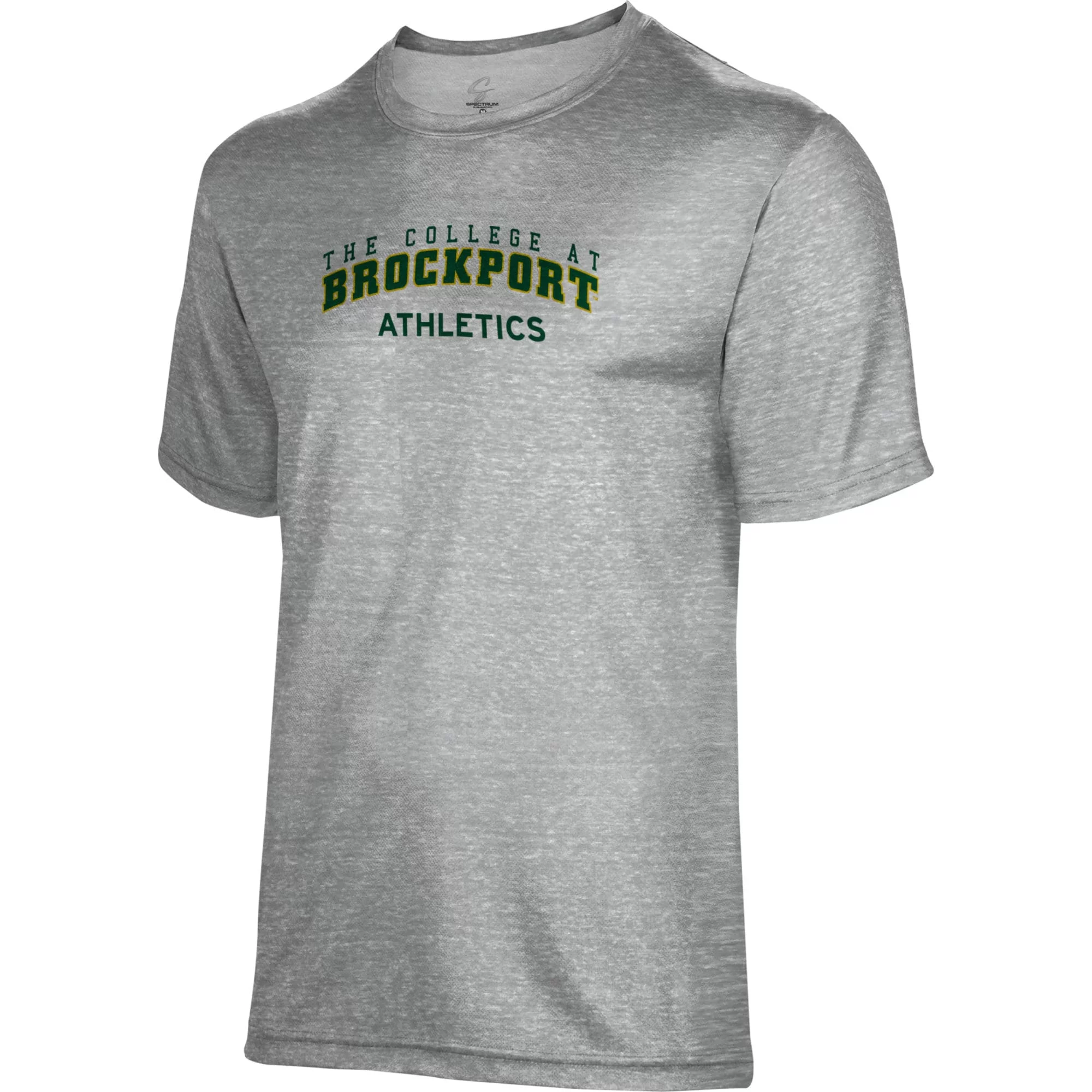 Men's Gray SUNY Brockport Golden Eagles Athletics Name Drop T-Shirt