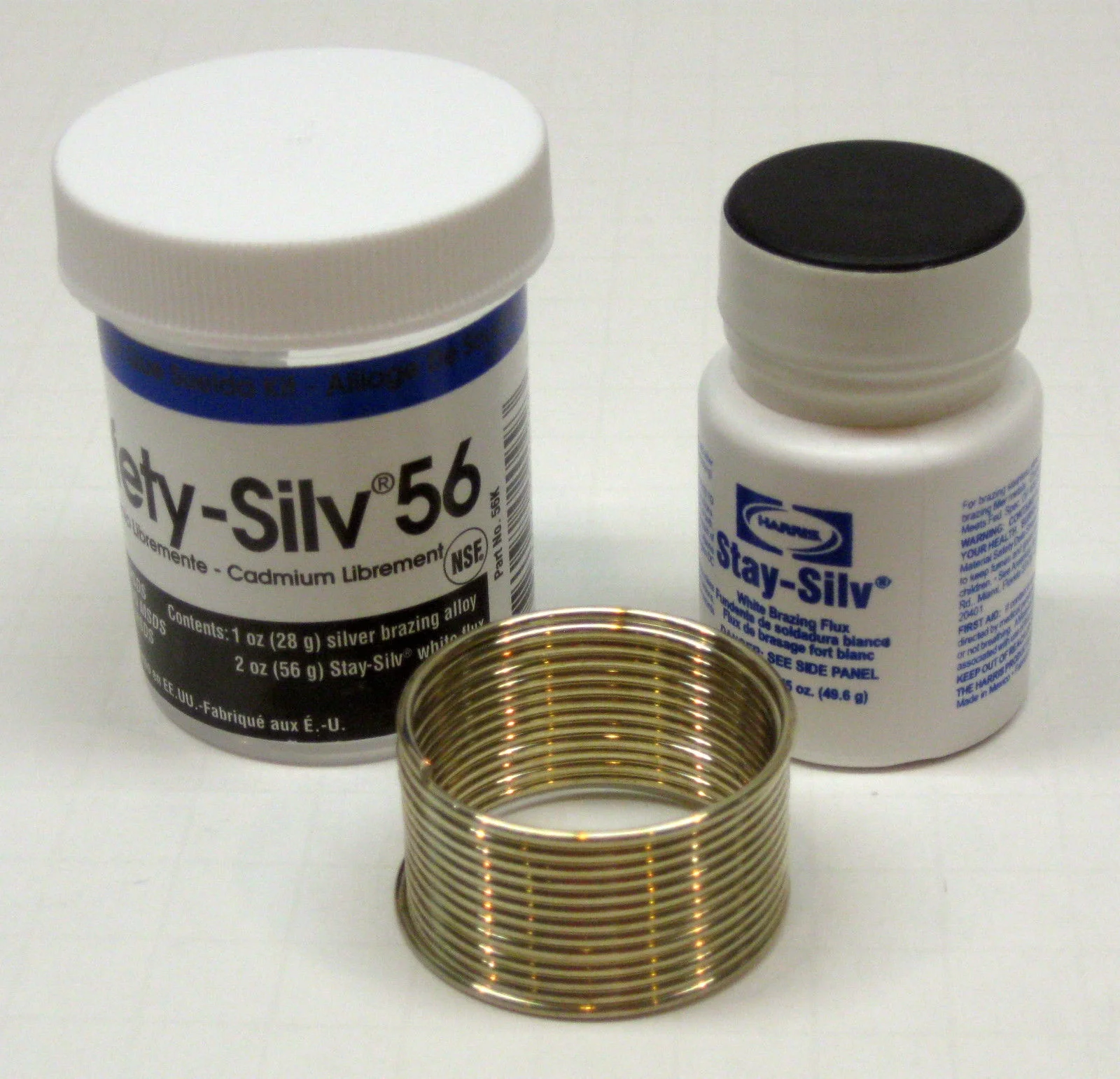 56K Harris Safety-Silv 56 56% Silver Solder Brazing Alloy 1 Troy Ounce w/ Flux