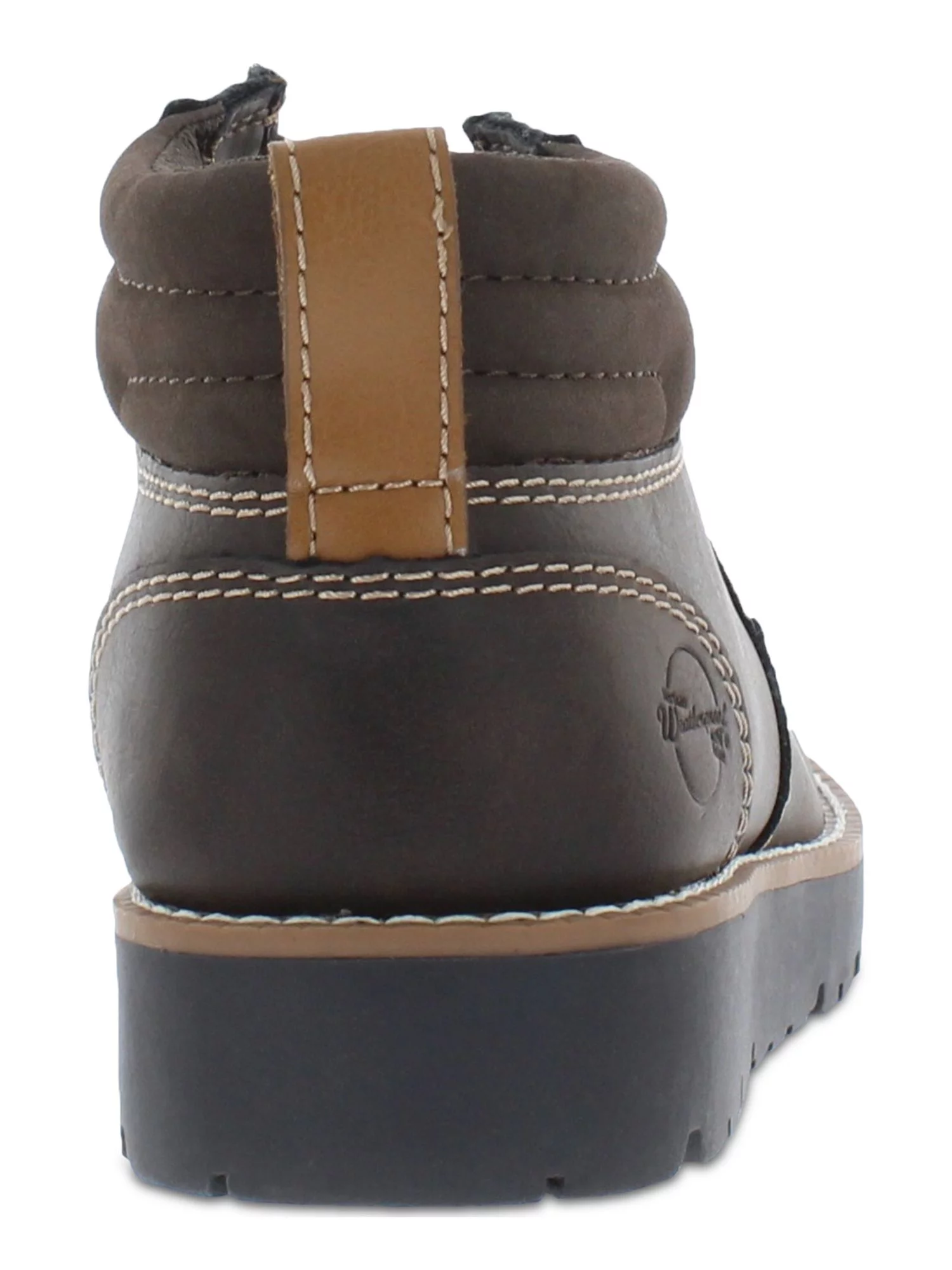 WEATHERPROOF VINTAGE Mens Brown Pull Tab Padded Chester Round Toe Platform Lace-Up Chukka Boots 13 M