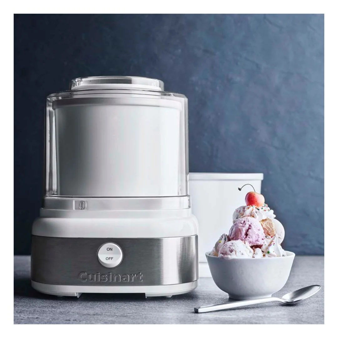 Cuisinart Ice 22 Ice Cream Maker with Two Insulated Freezer Bowls and Recipe Book