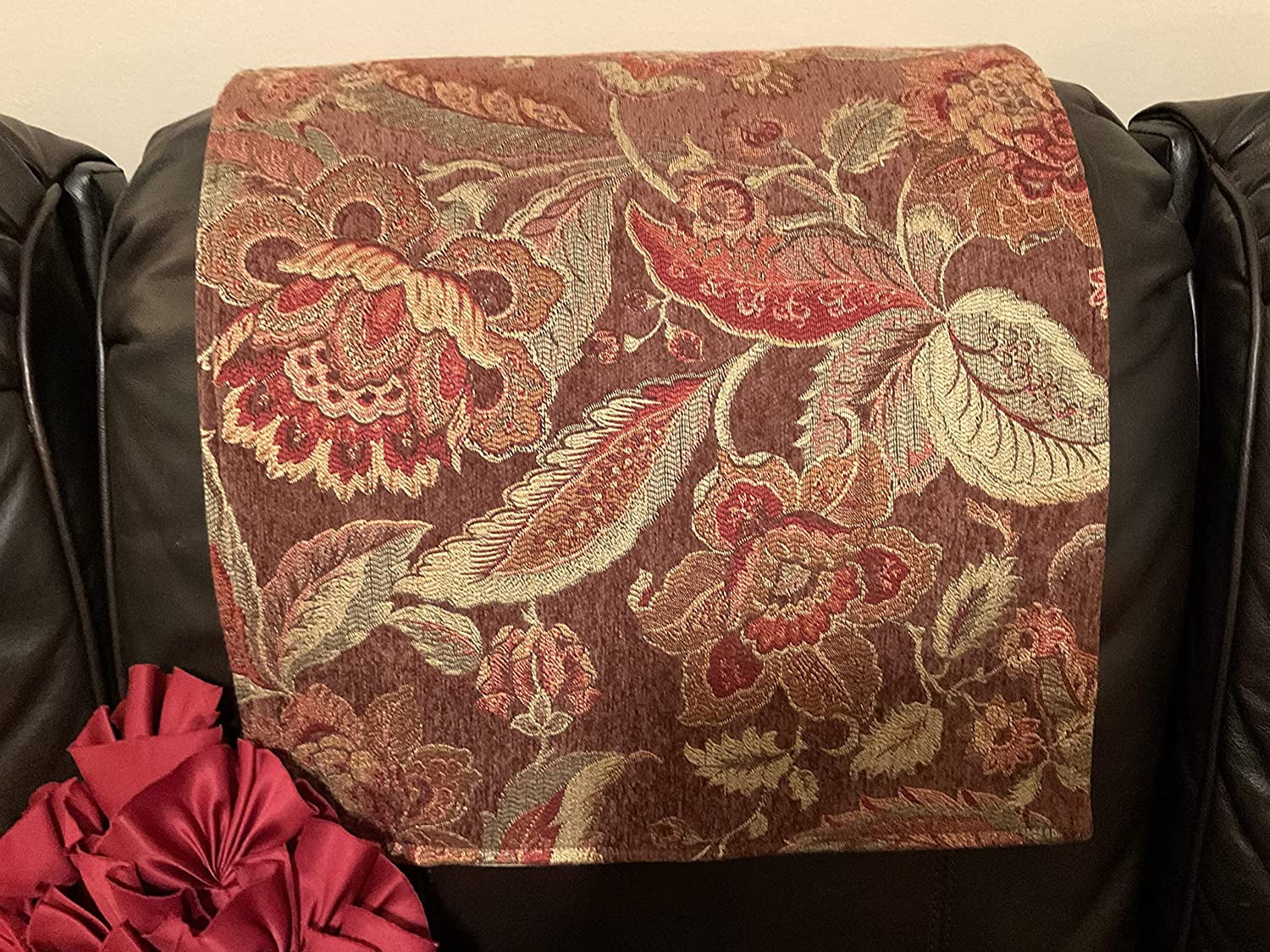 Headrest Cover for furniture slipcover furniture protectors  home decoration sofa covers RVs. Rose Design