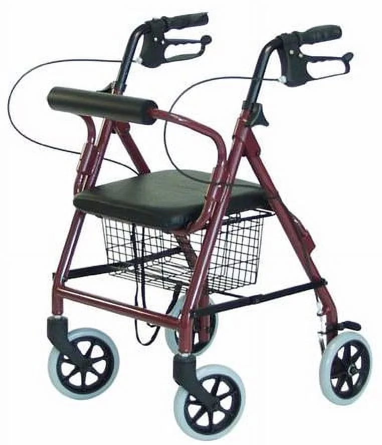 Graham-Field RJ4402R Lumex Walkabout Imperial Hemi Bariatric Rollator with Seat, Extra-Wide 19.5