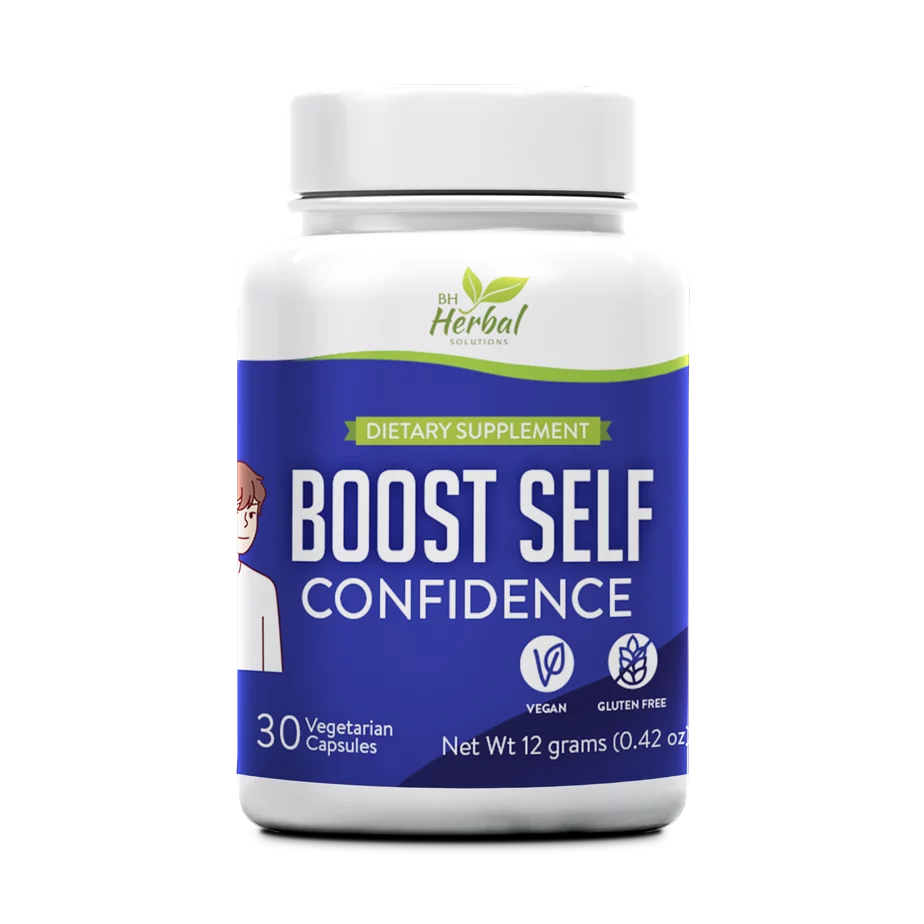 Boost Self Confidence Herbal Supplement - Adults and Teens - Boost Concentration, Enhance Focus - 100% Natural Herbal Supplement