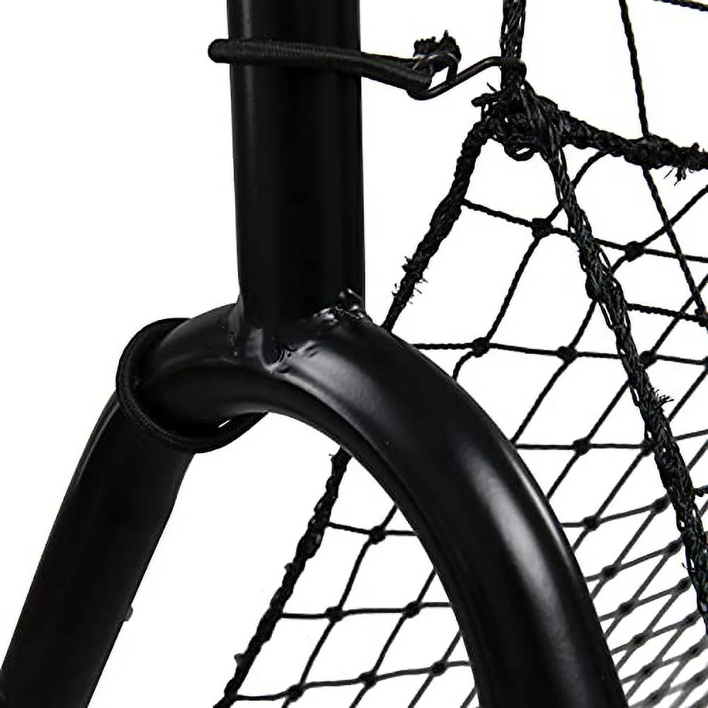 CHAMPRO Baseball and Softball Pitchback Screen Rebound Net, 58” x 42”,BLACK