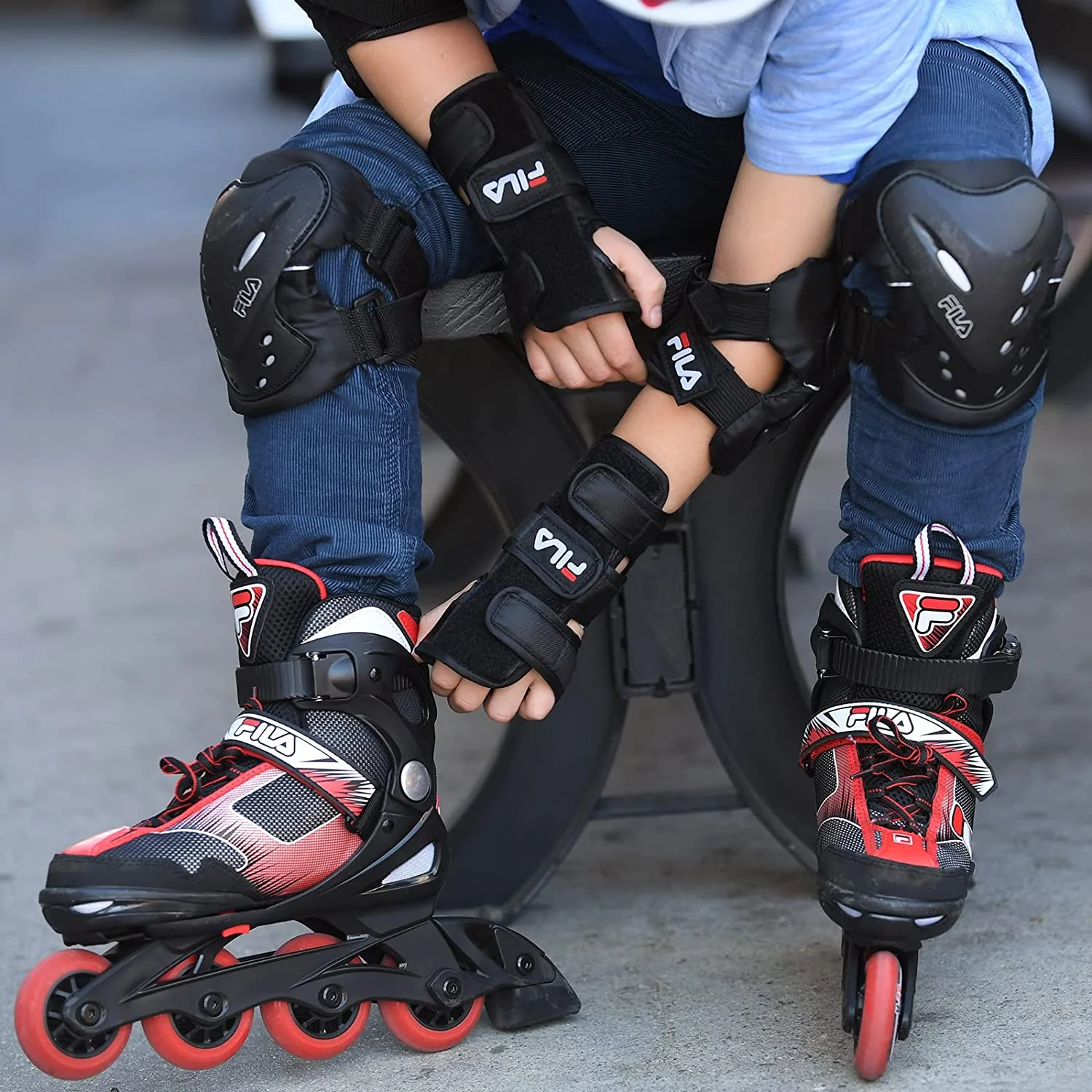 FILA Skates, J-One Adjustable Inline Skates for Boys and Girls