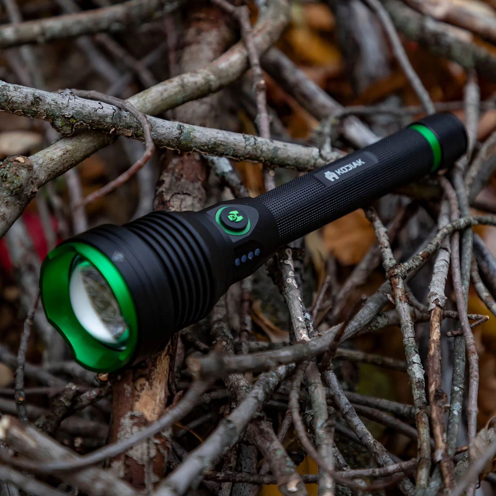 Kodiak Kraken Rechargeable 6000 Lumen Tactical Grade Flashlight with Power Bank