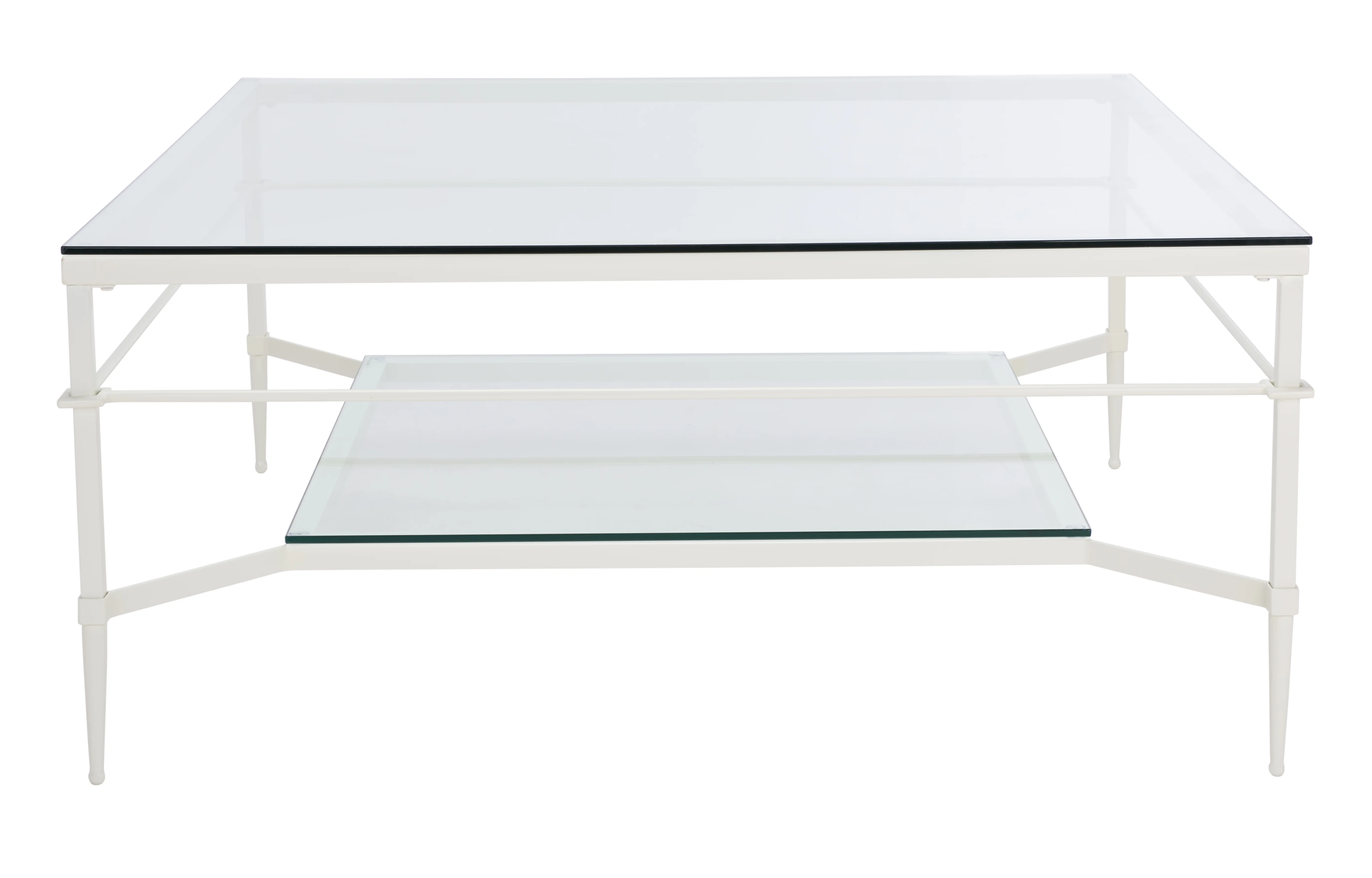 SAFAVIEH Couture Mieka Glam Metal Coffee Table, White