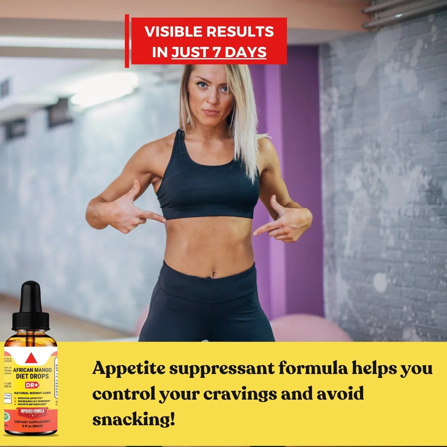 African Mango Wellness Drops - Diet Drops Suppress Appetite Burn Fat Boost Energy Fast Results 2oz