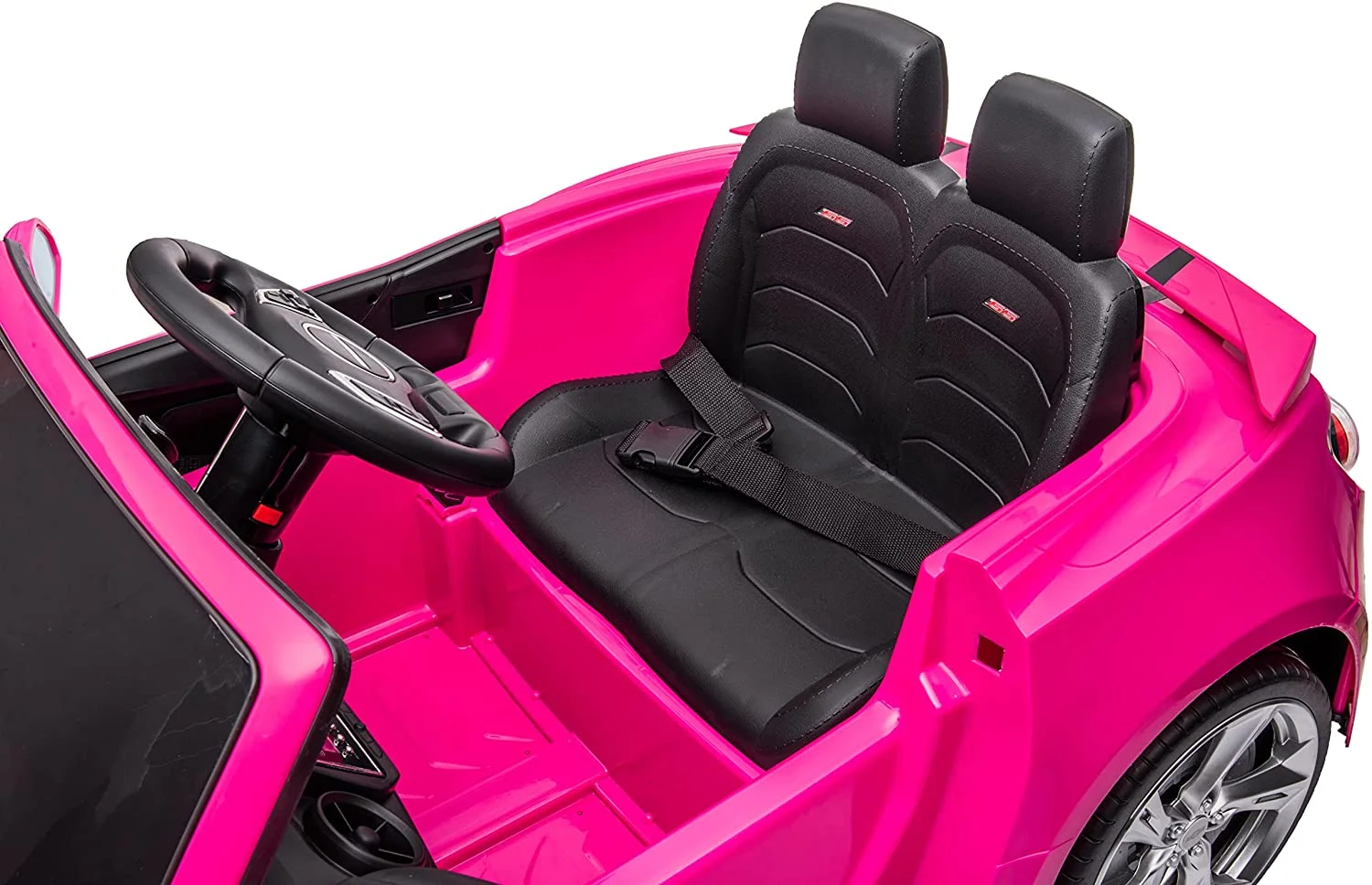 DAKOTT Kids Ride On Sports Car, 12V Battery Powered Chevy Camaro w/Parent Remote Control, Bluetooth, Horn, Music & Headlights Taillights for 3-6 Years.