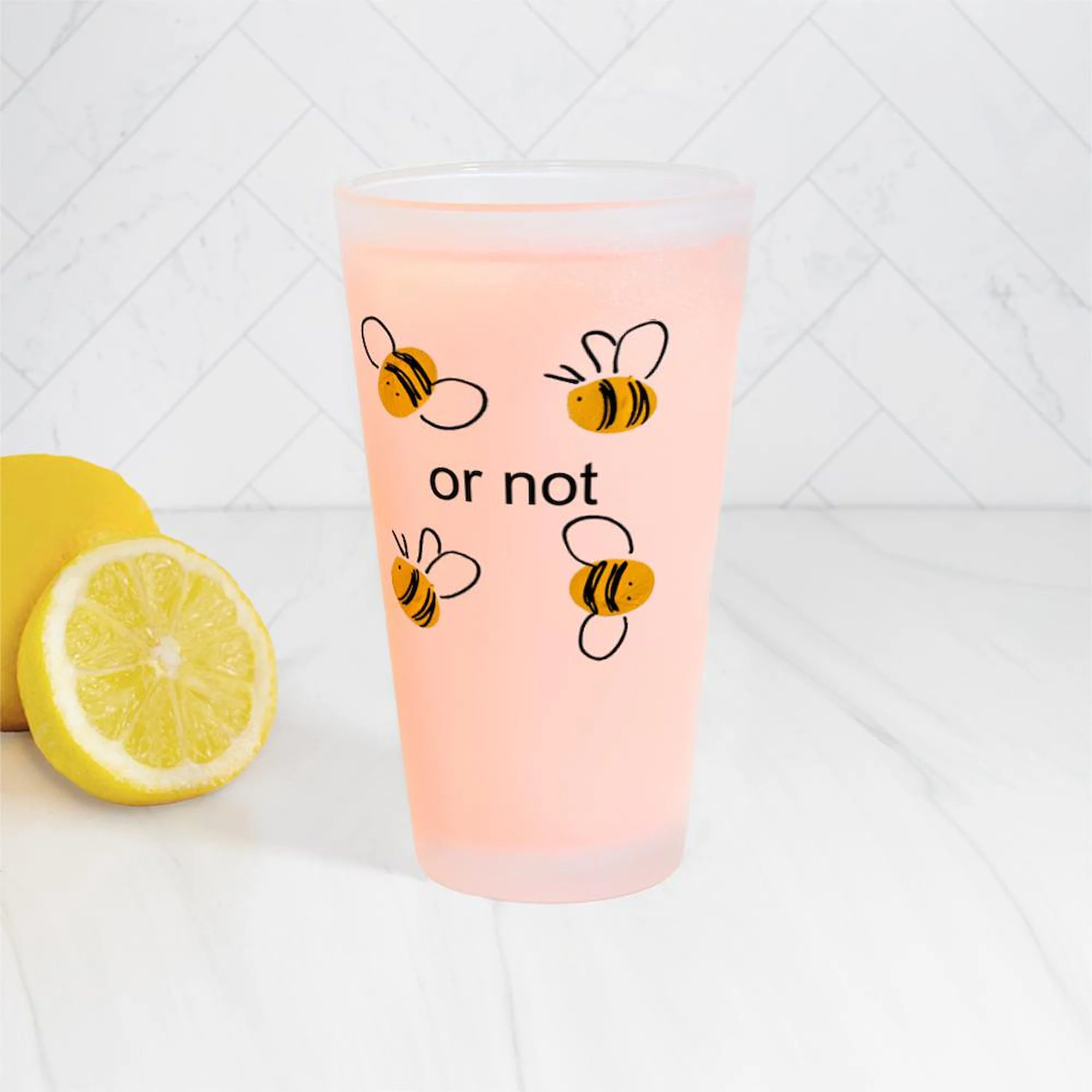 CafePress - 2 Bee - Pint Glass, Drinking Glass, 16 oz. CafePress