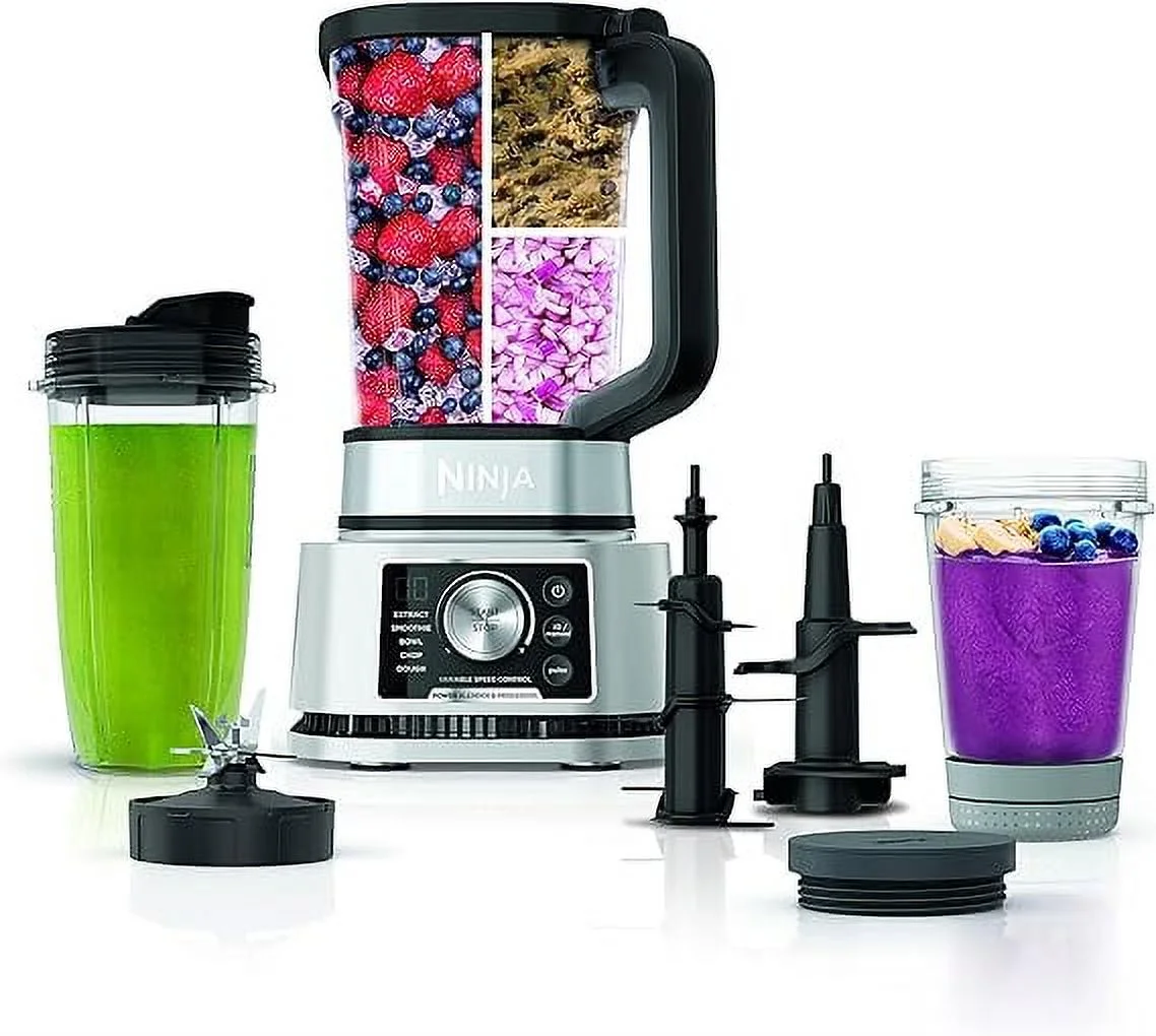 Pre-Owned Ninja SS351 Foodi Power Blender Processor System 1400 WP Smoothie Bowl Maker (Fair)