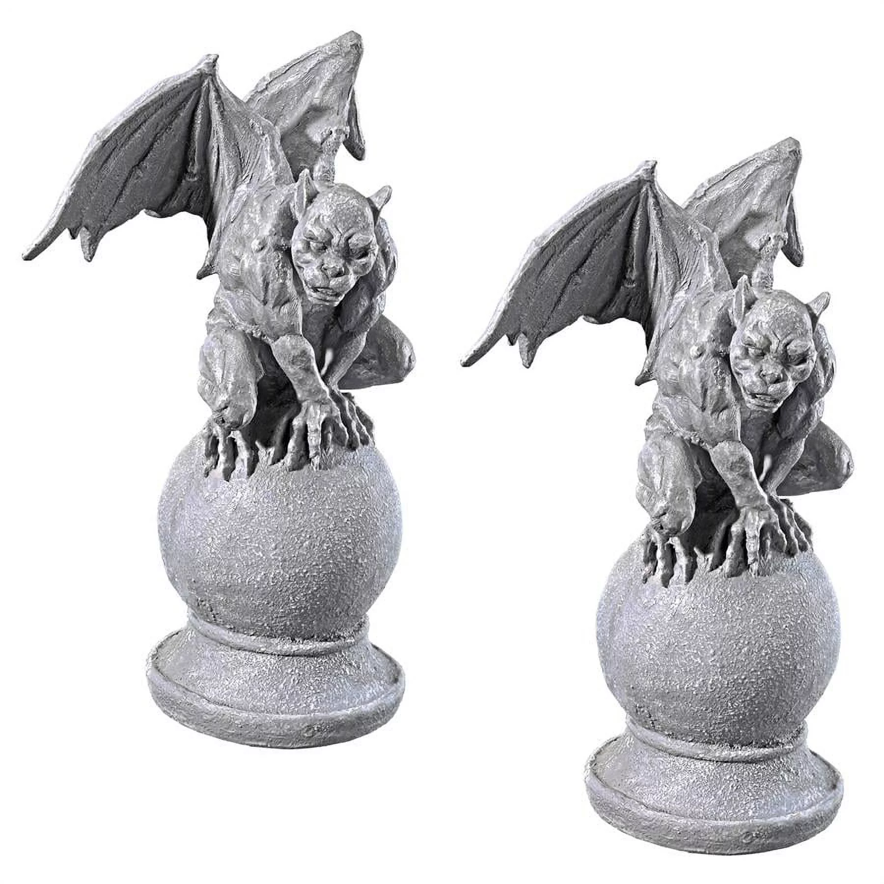 Design Toscano Malicay, the Malicious Gargoyle Statue: Set of Two