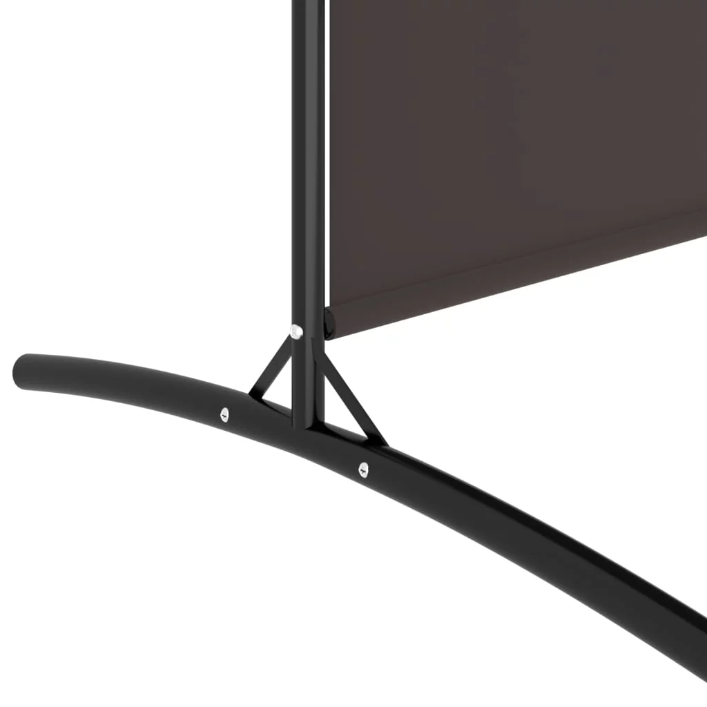 Anself 2-Panel Room Divider Brown 68.9