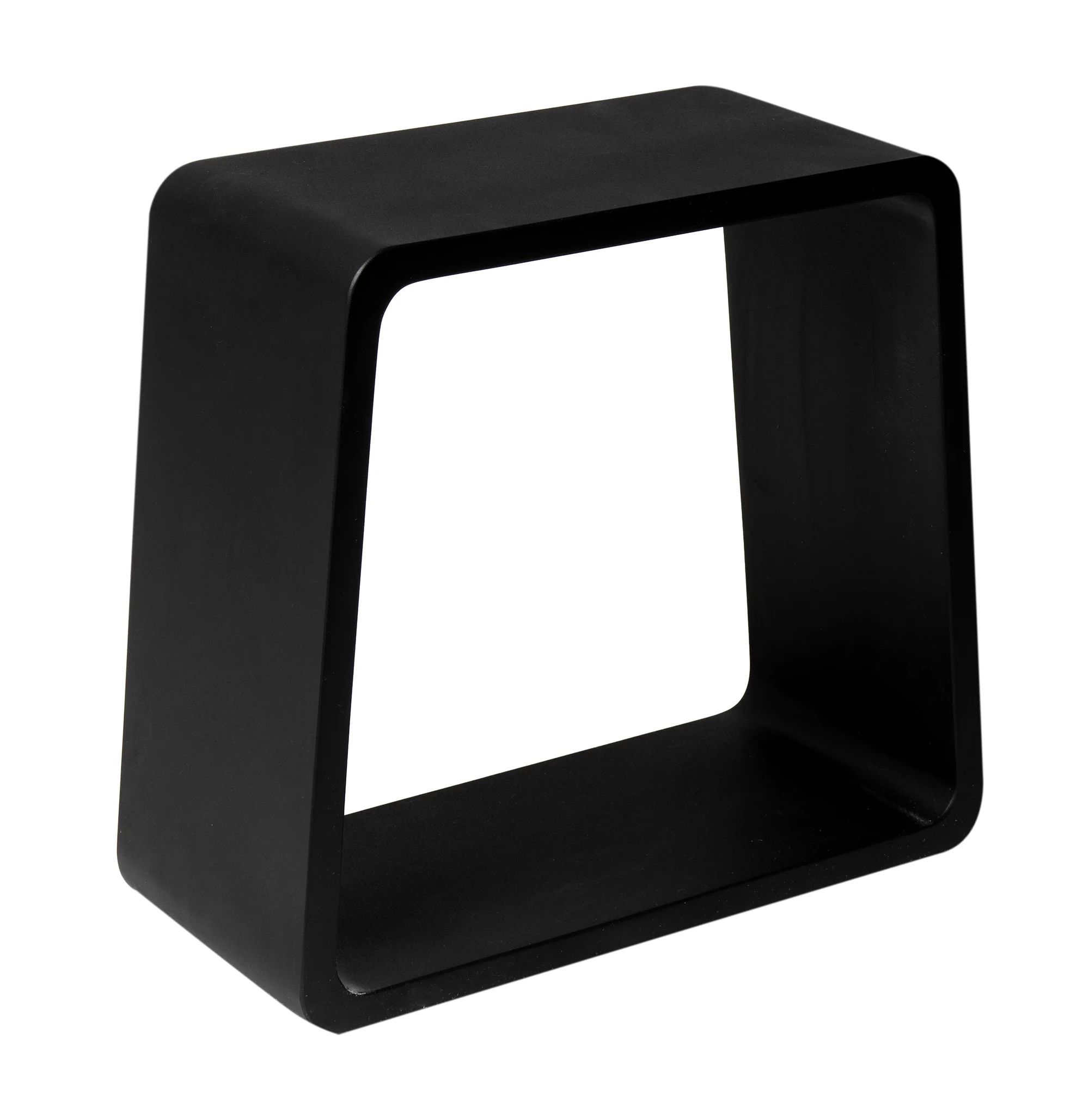ALFI brand ABST55BM Black Matte Solid Surface Resin Bathroom / Shower Stool