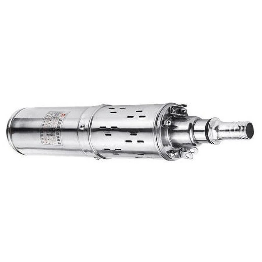 Pump Electric Deep Well Solar Submersible Water Pump DC12V Farm Ranch Well Water Pump DC Solar Deep Well Hole Power Water Pump Stainless Farm Submersible Power Pump Submersible Deep Well Water Pump