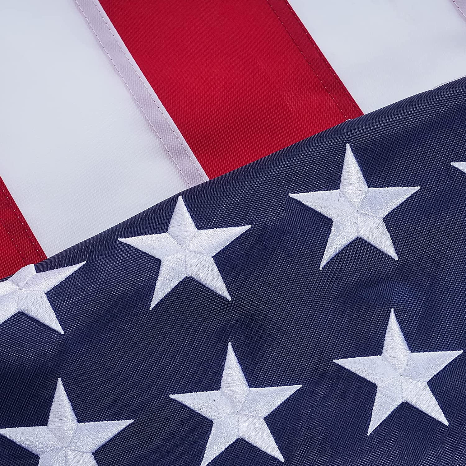 FLAGWIN American Flag 4X6 FT Us Flag for Outside Made in USA Heavy Duty Nylon American Flags for Outdoor with Embroidered Stars Sewn Stipes and Brass Grommets All Weather Lasting United States Flag
