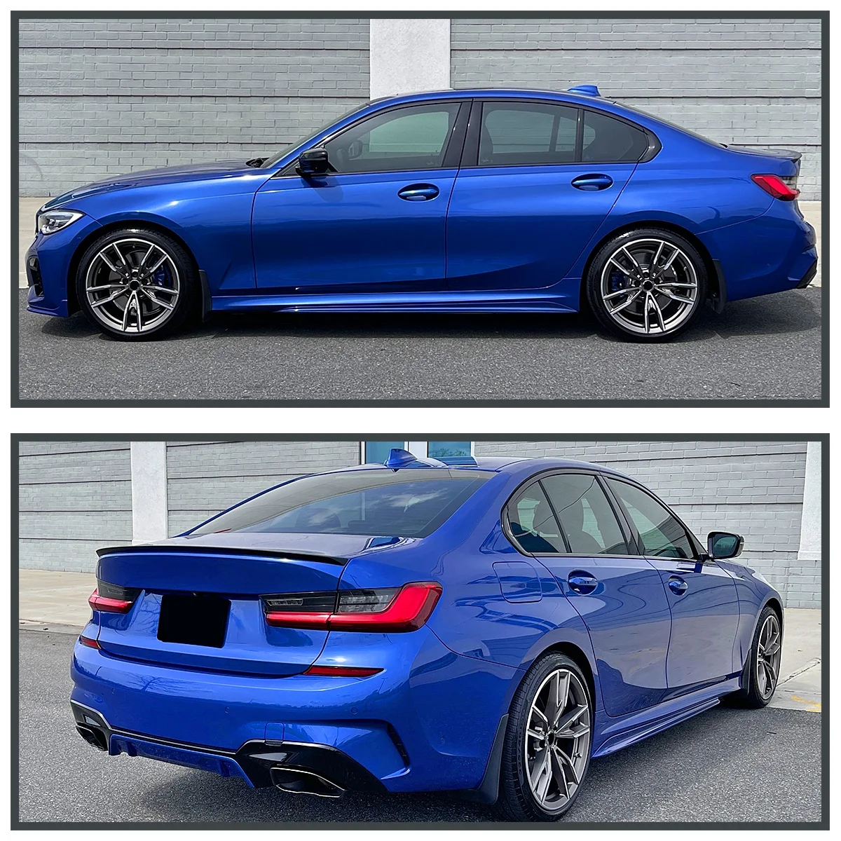 Spec-D Tuning Matte Black ABS Rear Trunk Spoiler For BMW G20 3-Series M Sport Sedan Models