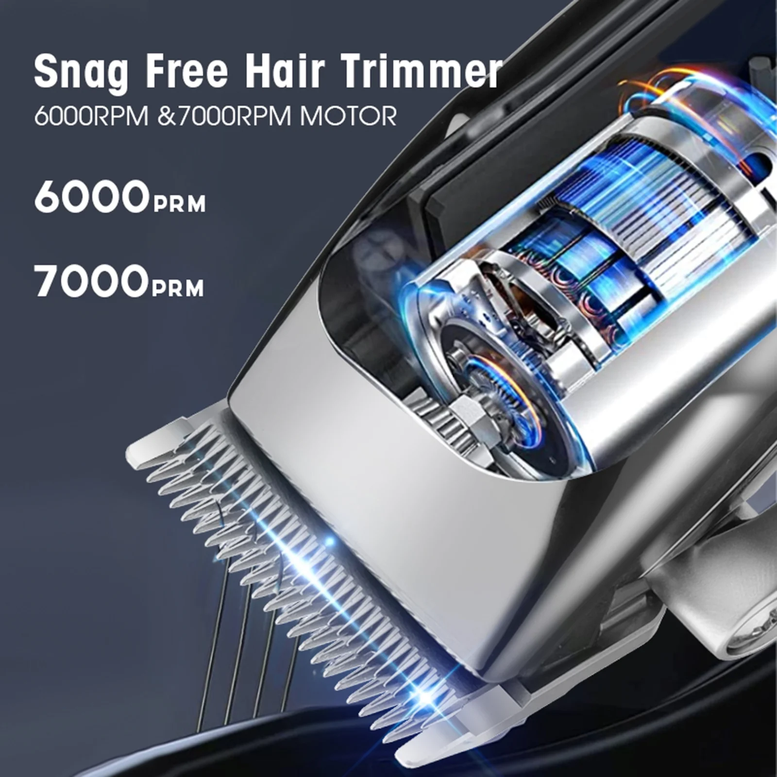 Walmeck Hair clippers,Haircut Set Hair Clippers LEDs Display Built-in Men Professional Barber Hair Kit Hair clippers Hair Built-in LED Display Dazzduo Hair clippers ERYUE Men's Hair  Set Men