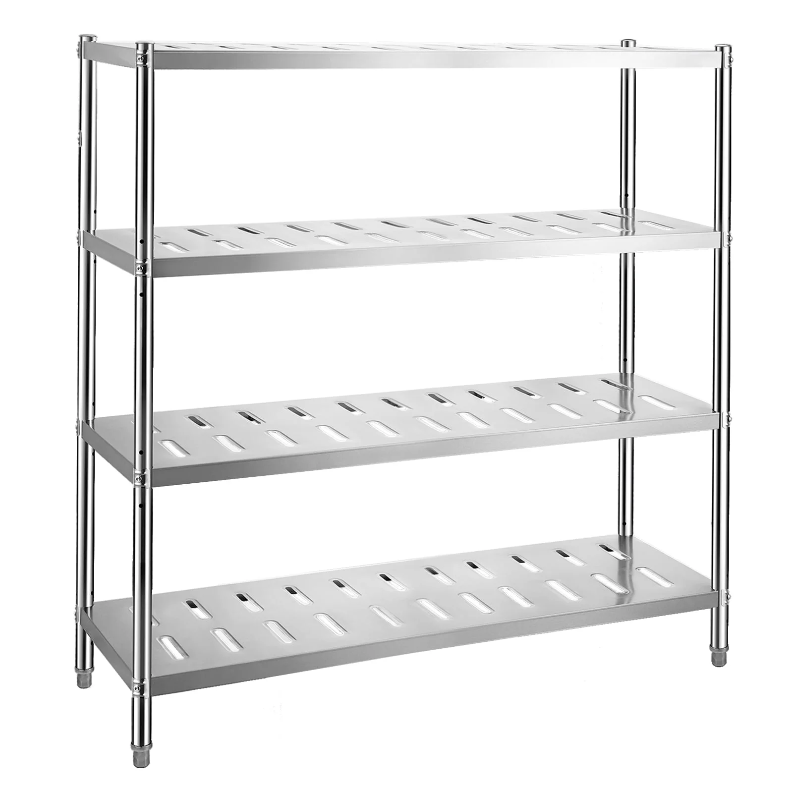 SKYSHALO 59.1 x 17.7 x 70.9 inch Storage Shelf, 5-Tier Storage Shelving Unit, Stainless Steel Garage Shelf, Heavy Duty Storage Shelving, 661 Lbs Total Capacity with Adjustable Height and Vent Holes