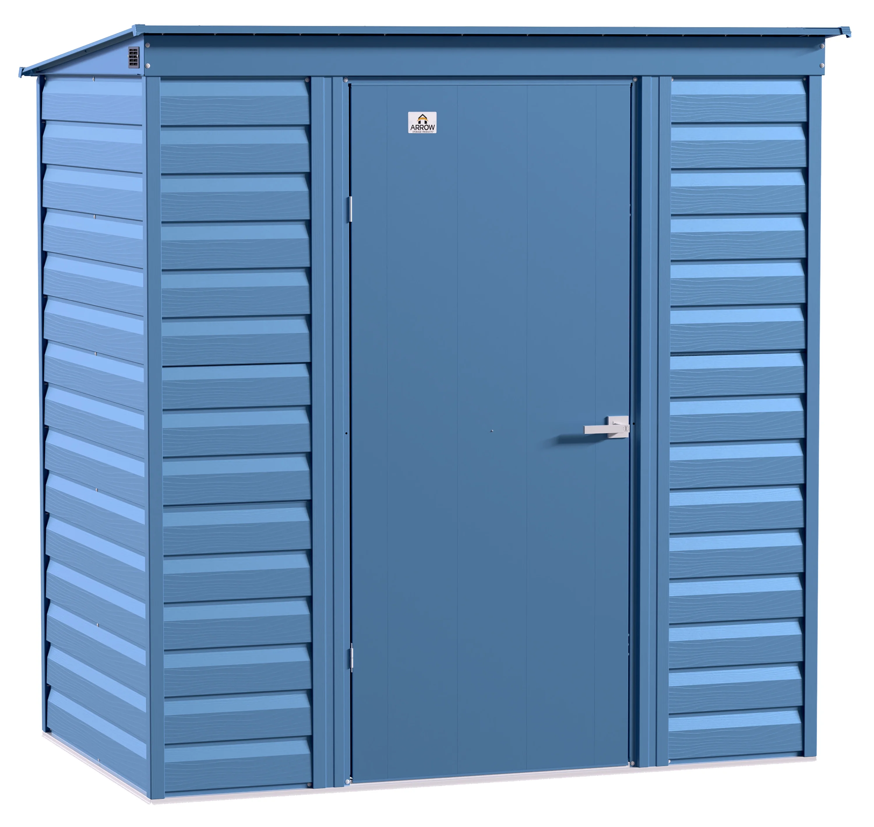 Arrow Select Steel Storage Shed, 6x4, Blue Grey