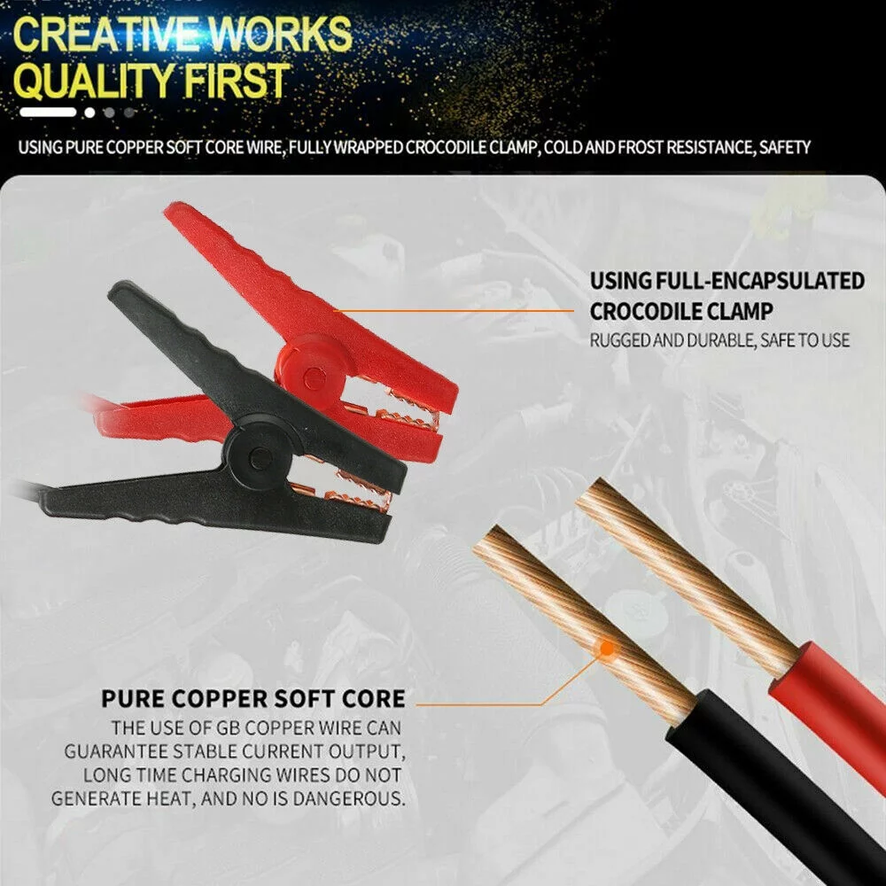 12V Portable Jump Starter Lithium-Ion Battery Charger Box For Car,Motorcycle,Truck,Boat,Diesel To Start and Charge Compact Emergency USB Power Bank