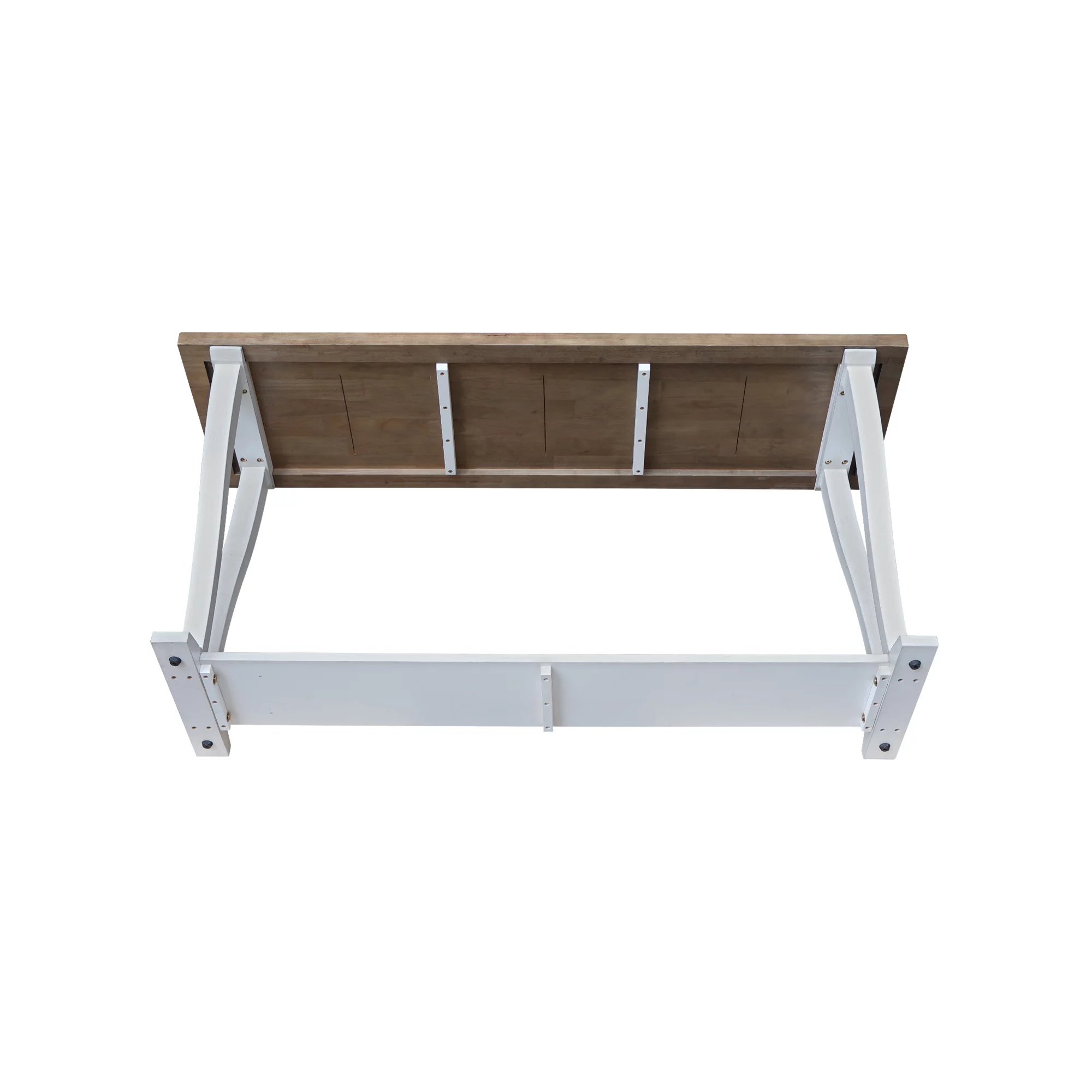 LaCasa Solid Wood Sofa Table in Sesame/Chalk