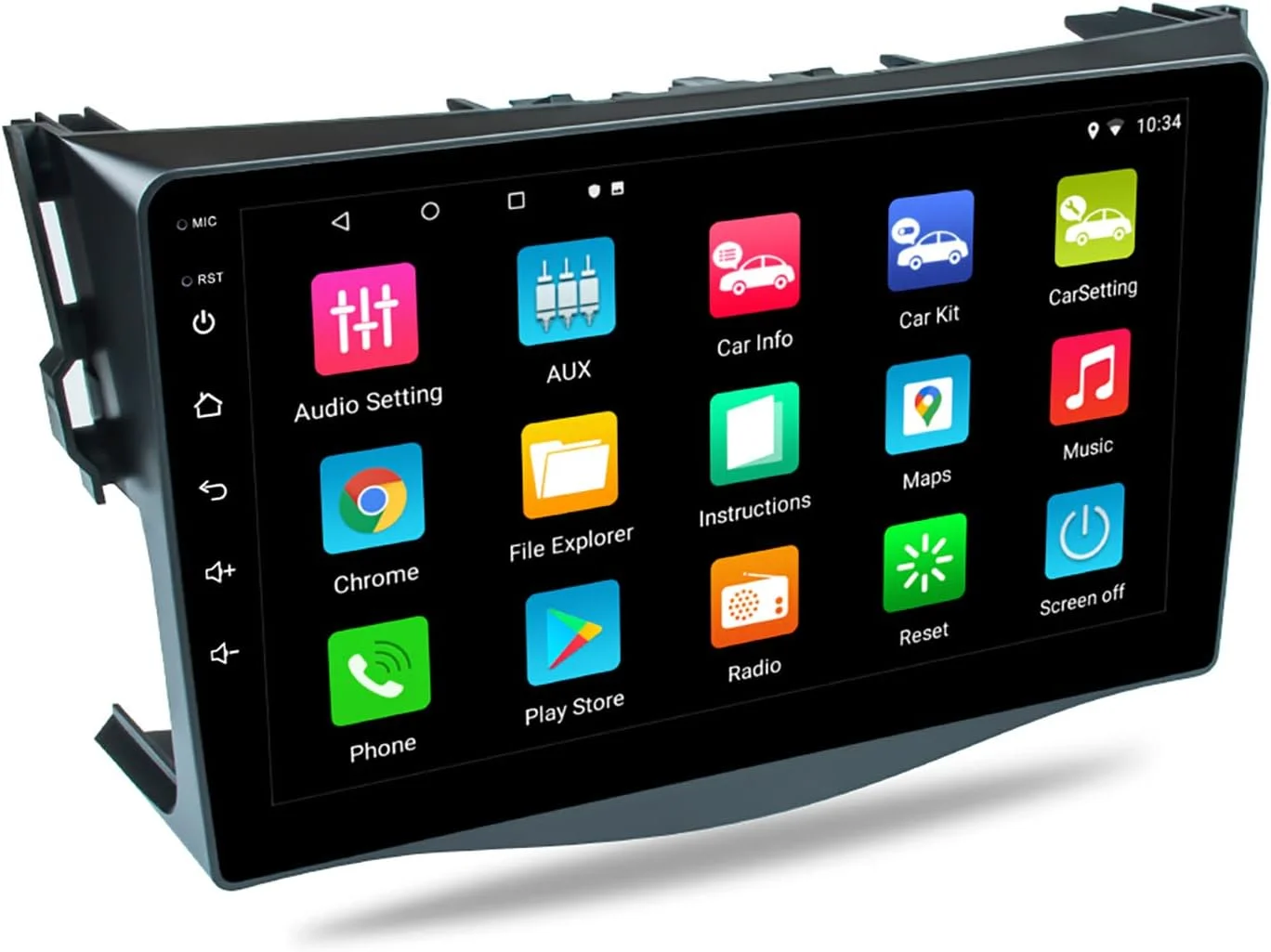 THONZER Car Radio for Toyota RAV4 2005-2013, Android 11 Touch Screen 9 Inch IPS Car Stereo with Carplay and Android Auto, Support Bluetooth Hands-Free/Mirror Link/FM/WiFi/GPS Navigation 1+32GB