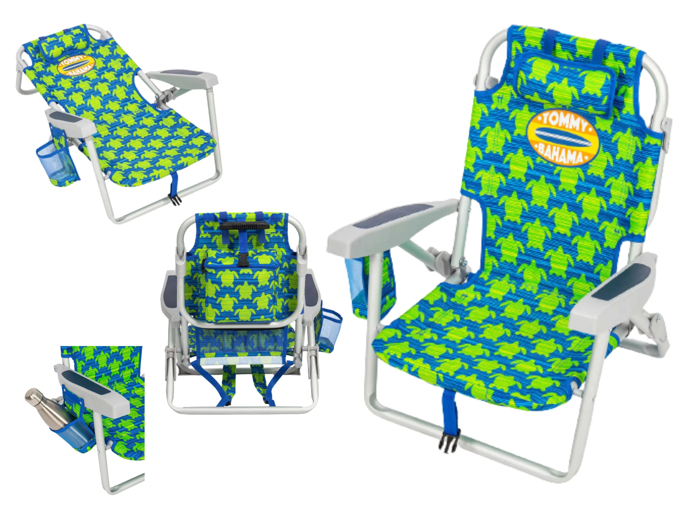 Tommy Bahama Backpack Beach Chair 3 Pack New 2022
