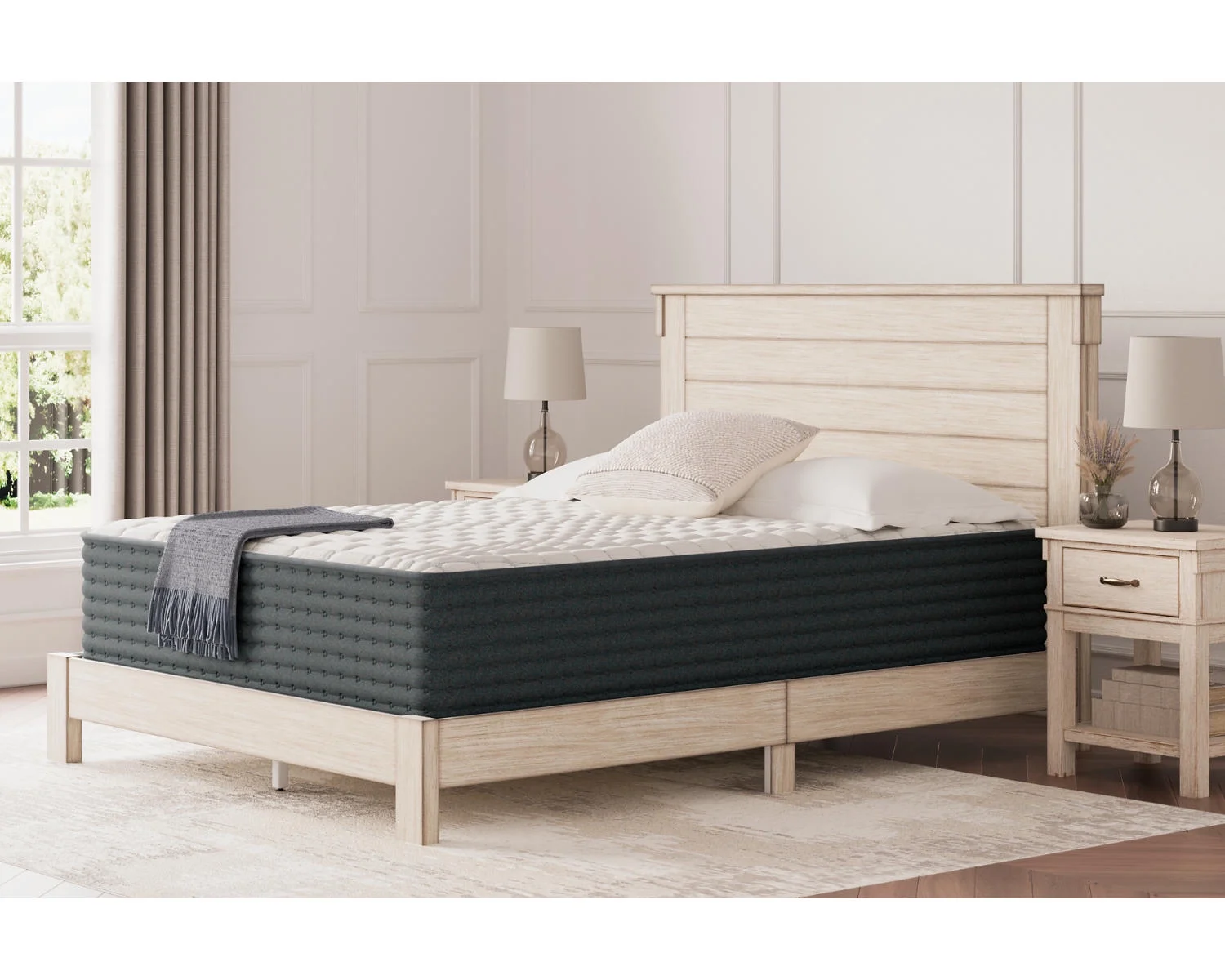 Signature Design by Ashley Hybrid 1300 King Mattress, White