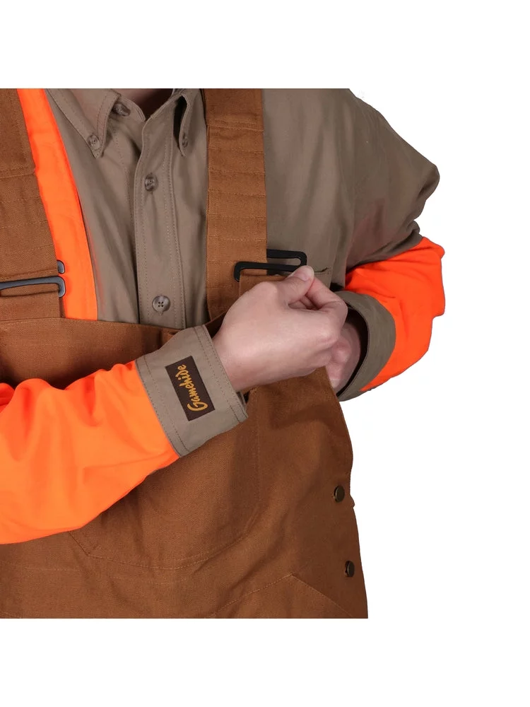 Gamehide Men's Bib Briar Proof Upland Hunting Marsh Brown - 4X